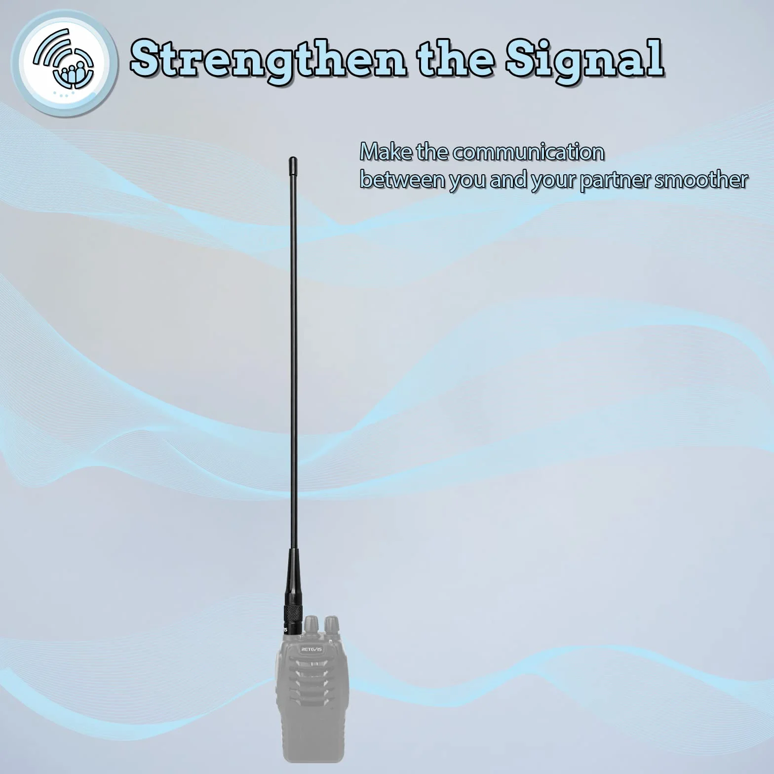Retevis RHD771 antena walkie talkie SMA-F dwuzakresowa VHF UHF 144/430 kompatybilna z Baofeng UV-5RE UV-5R BF-888S UV-82