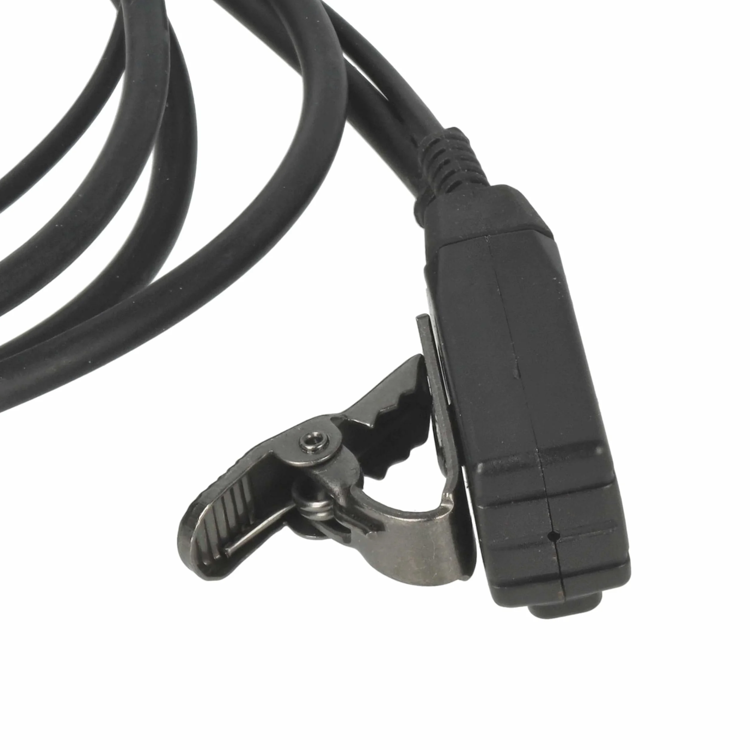vhbw 10x zestaw słuchawkowy kompatybilny z Motorola MH230R, MC225R, MC220R, MB140R, MJ270R radiotelefon - czarny, przezroczysty wąż akustyczny