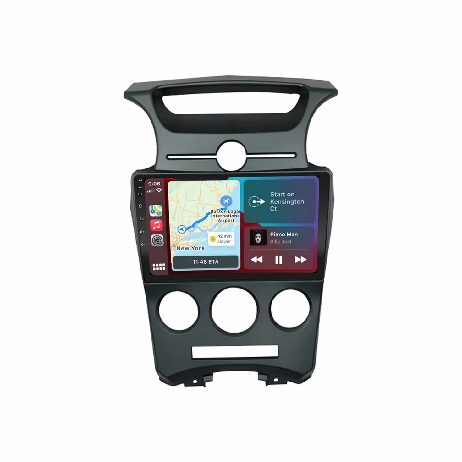 Odtwarzacz Multimedialny 2-Din dla Honda Jazz 3 2015-2020 Bezprzewodowe Carplay I Android Auto, Pojemnościowy Ekran Dotykowy, Nawigacja Gps Radio Fm Z, 8 Rdzeń 6G+128G