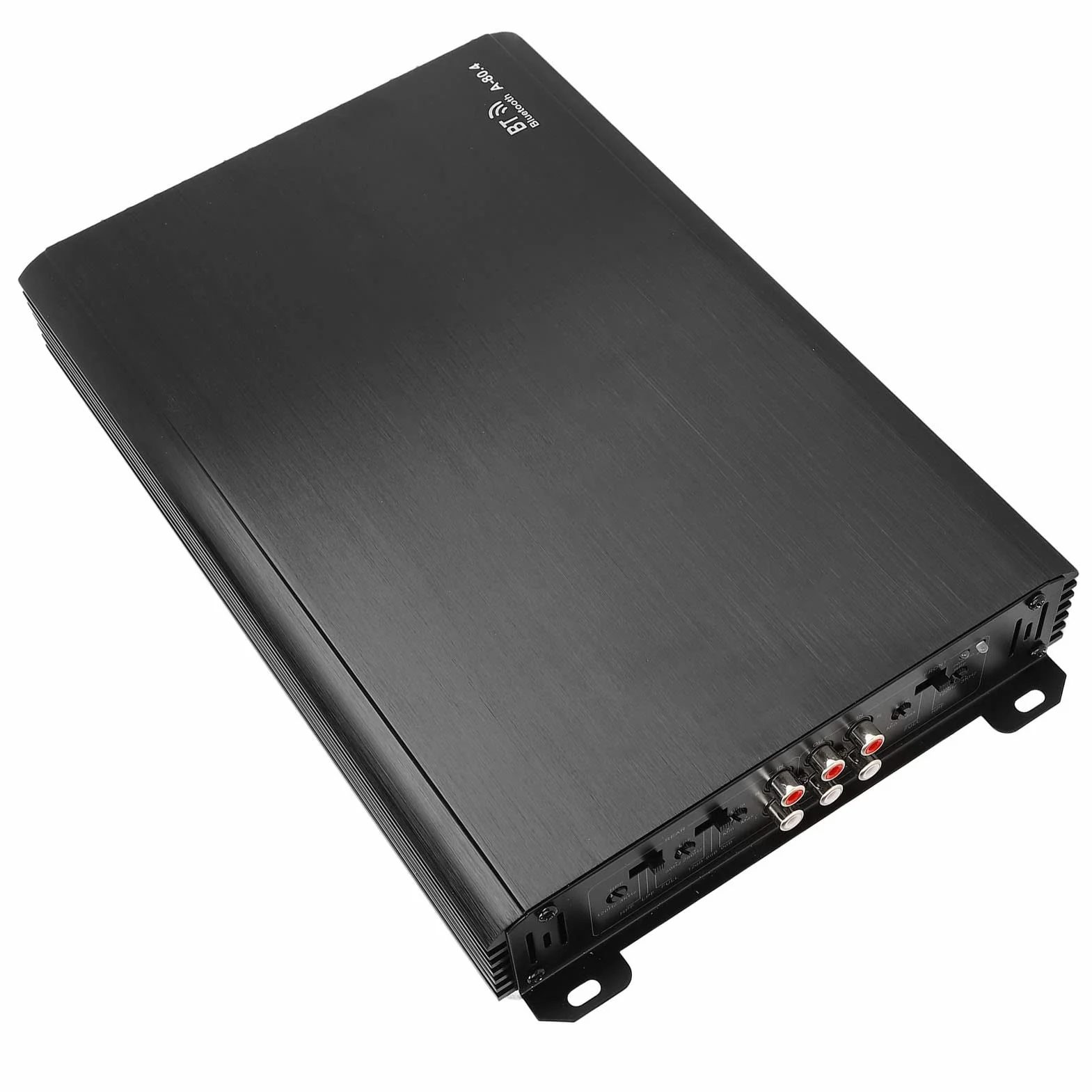 Wzmacniacz Samochodowy 4-kanałowy, Klasa AB, Potężny Wzmacniacz Stereo Audio do Uniwersalnego Nagłośnienia Samochodowego, Metal, 1 Jednostka
