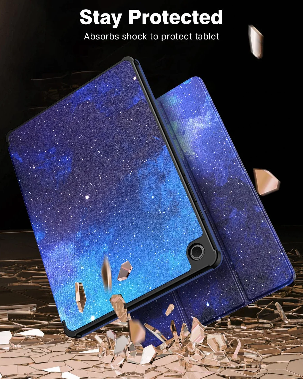 TiMOVO Etui Samsung Galaxy Tab S10 Lite 10,9 cala 2025 SM-X400/X406 z uchwytem S Pen, Cienki futerał ochronny TPU Auto aktywacja/uśpienie, niebieskie