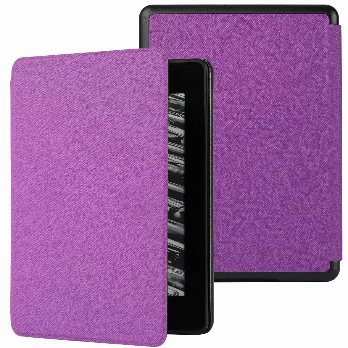 MOKASE Etui Compatible with 6 cal Kindle Paperwhite 10.Generacji 2018 (Numer Modelu: PQ94WIF), Ultra Cienki Syntetycznej Skóry Pokrowiec z Inteligentną Funkcją Auto Budzenia/Uśpienia, Purple