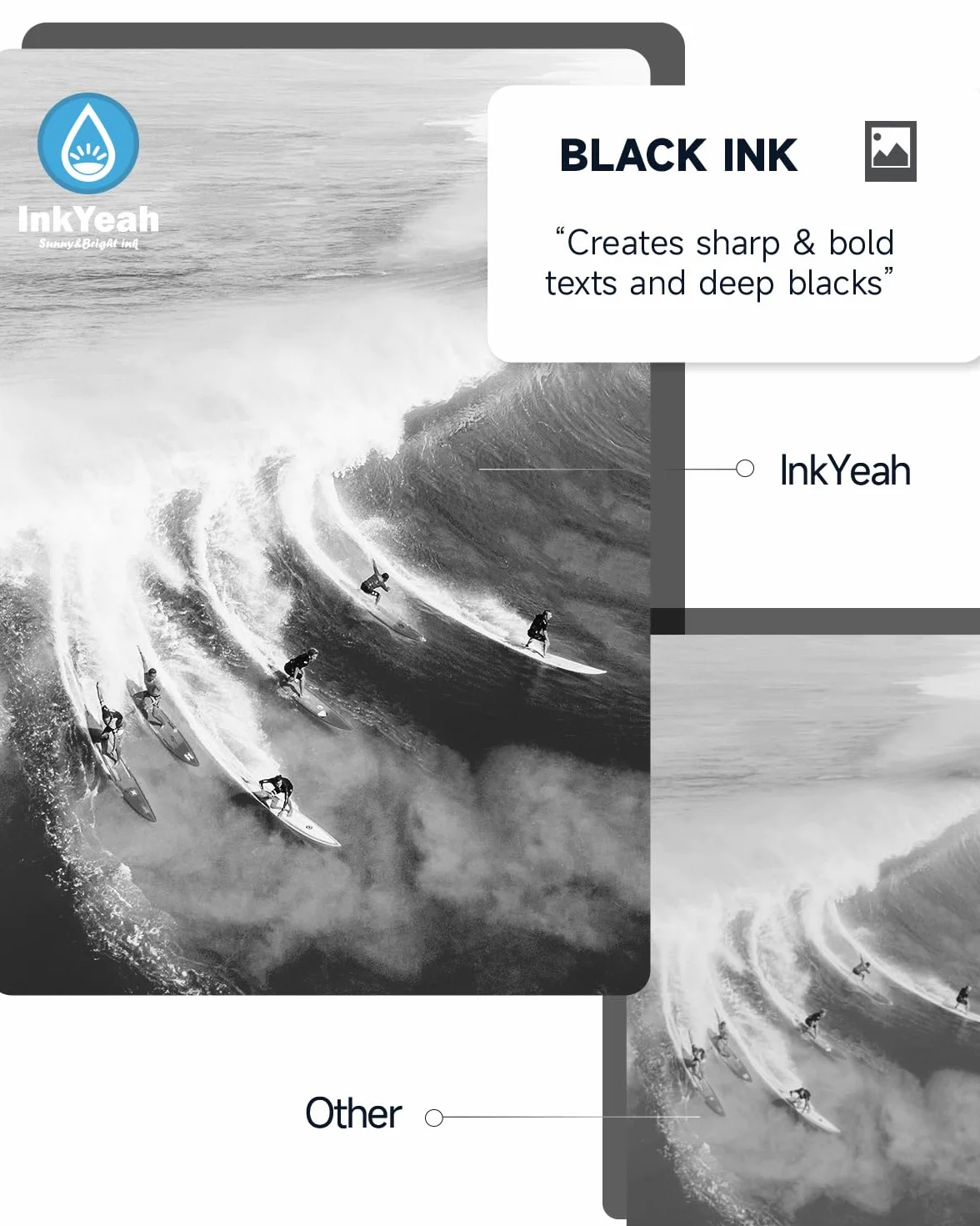 INKYEAH Wkłady 303 XL czarny i kolorowy regenerowany wkład do HP 303, tusz do drukarki Envy Photo 7134, 7830, 6232, 6230, 7130, 6220, 6234, 7100, 7155, 7800, 7834