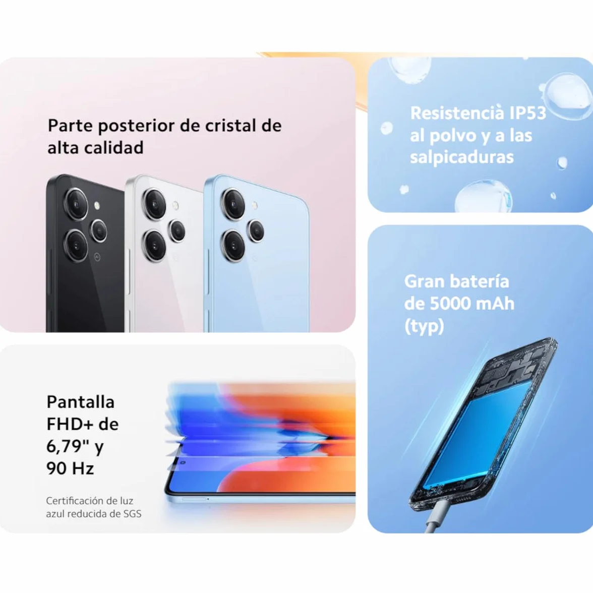 Xiaomi Redmi 12 Telefon, Czarny, 4+128 GB