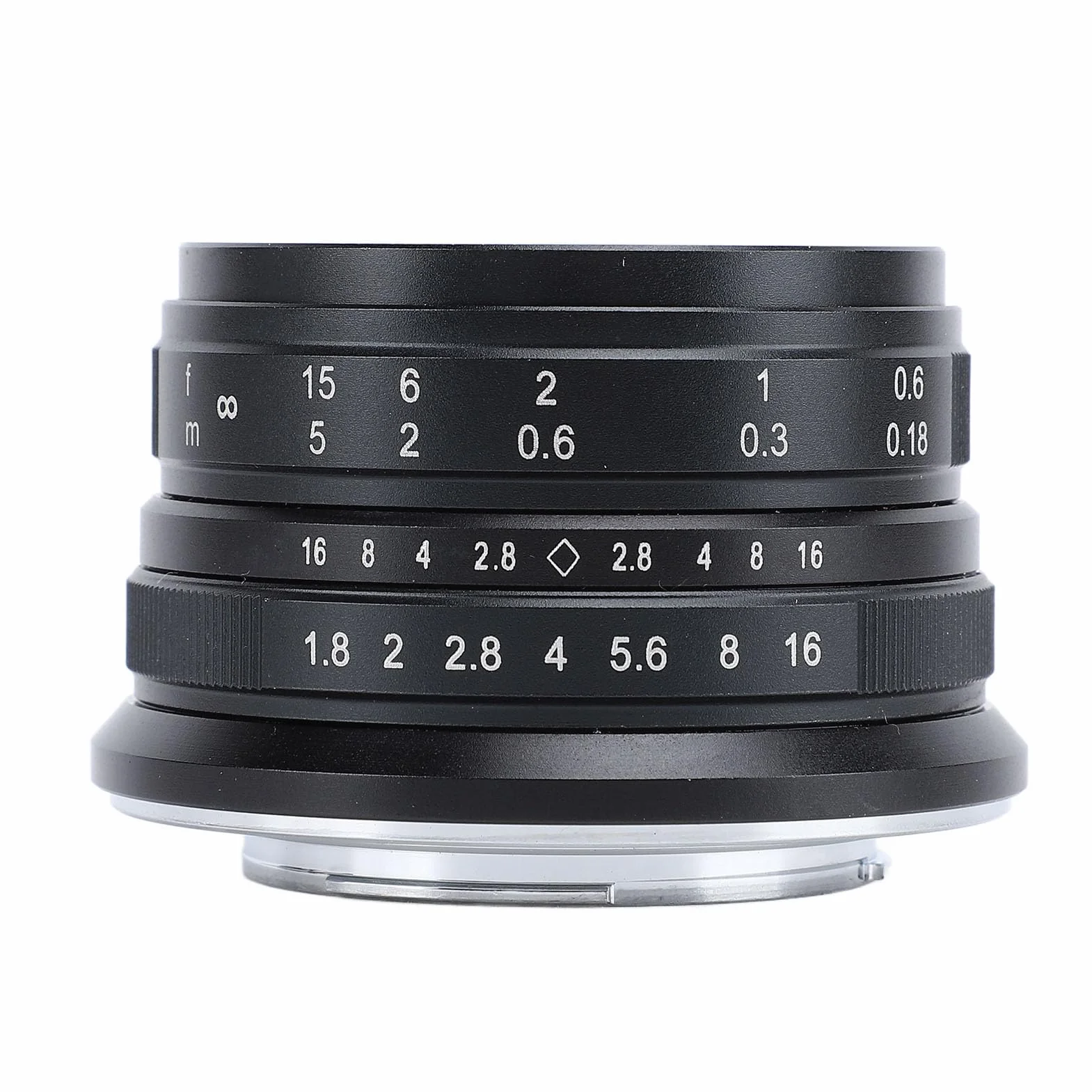 Obiektyw Stałoogniskowy 25 Mm F1.8 z ręczną regulacją Ostrości do Aparatu X-T1 X-T2 X-T3 X-T4 FX Mount Czarny