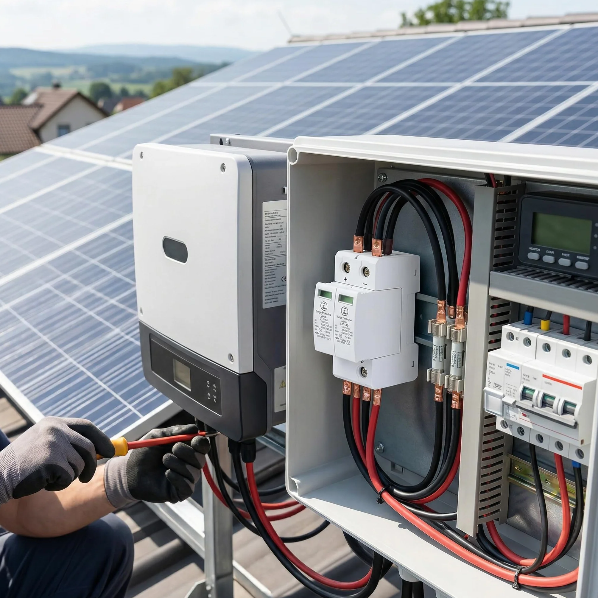 Ogranicznik przepięć fotowoltaiczny DC 1000V 2P40KA do systemów PV