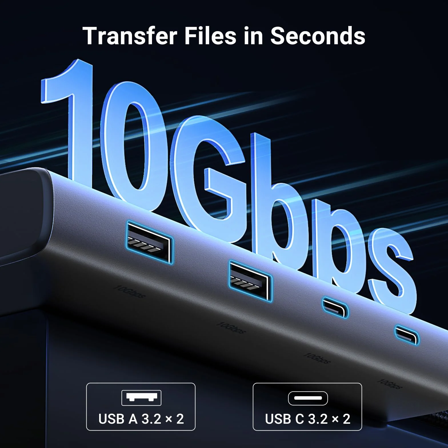 UGREEN Steam Deck Dock Stacja dokująca 9 w 1 4K@60Hz HDMI 10Gbps USB Ports Regulowany stojak Kompatybilny z Steam Deck OLED, ASUS ROG Ally, Lenovo Legion Go, MSI Claw, iPad Air/Pro, MacBook itp.