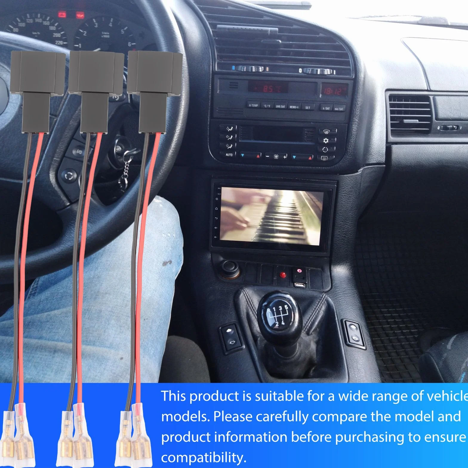4 adaptery do głośników samochodowych DIN kompatybilne z Mercedes A/B/C/E/G/M klasa VW Crafter BMW Smart Porsche 911 997 Cayman radio samochodowe adapter samochodowy zestaw adapterów głośników