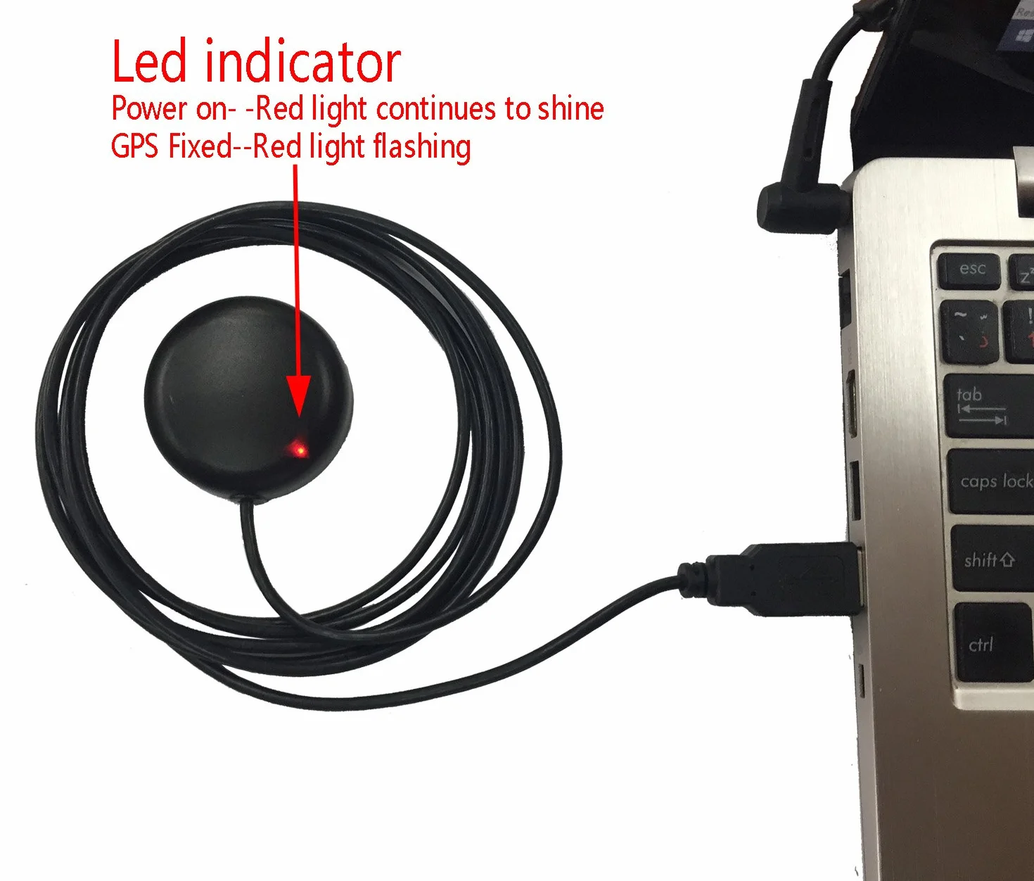 Antena Odbiornika GPS USB Gmouse do Laptopa PC nawigacja Samochodowa Morska
