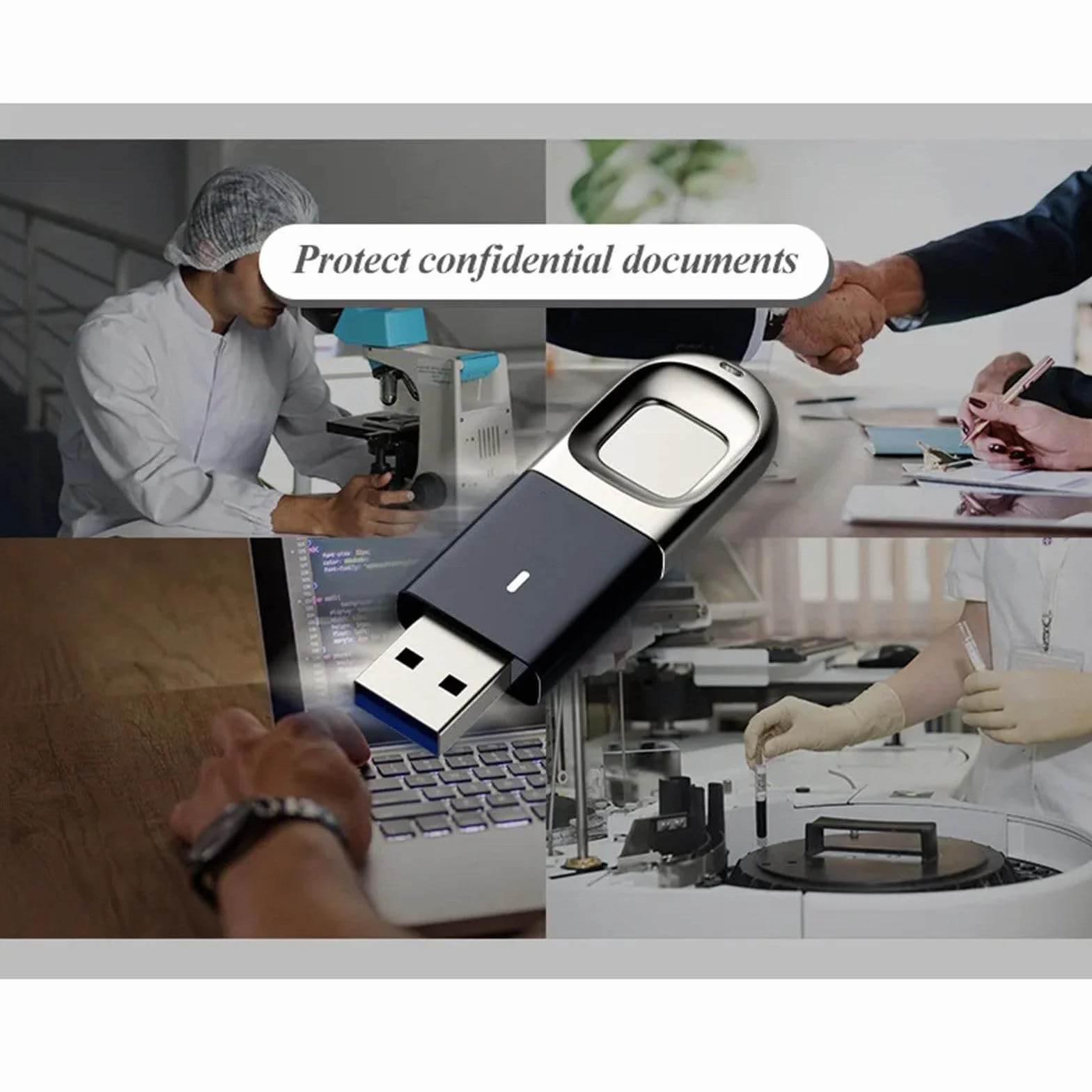 Szyfrowanie dysku odcisków palców U B 3.0 dysk flash przenośna szybka pamięć identyfikacyjna dysk U do smartfona PC Laptop,256G