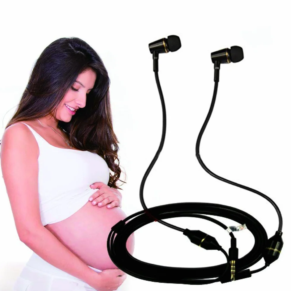 KINDEN Słuchawki antyradiacyjne Air Tube zestaw słuchawkowy z mikrofonem Binaural Acoustic Stereo Aluminium Metal Housing przewodowy in-Ear Handsfree (czarne)