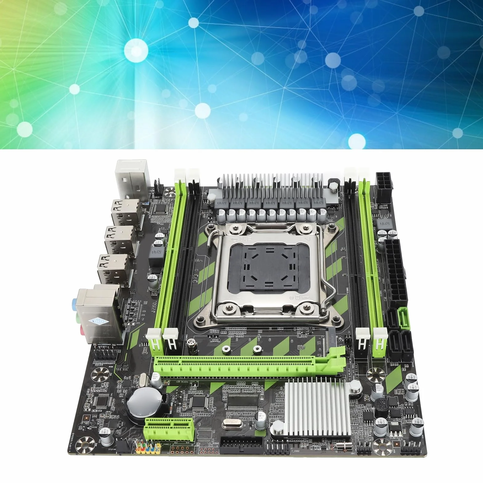 Płyta Główna do Komputera Stacjonarnego LGA 2011 DDR3, Płyta Główna X79 Micro ATX ze 128 GB, 6xUSB2.0 2xSATA2.0 1xSATA3.0, PCIEx16, PCIE M.2, Płyta Główna Komputera LGA 2011 X79
