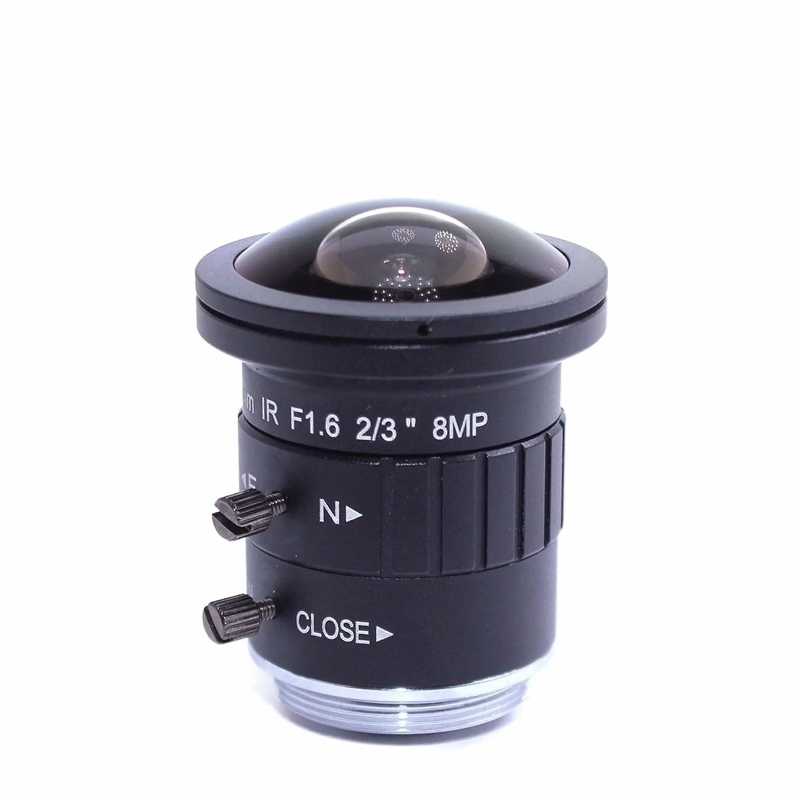 Obiektyw mikroskopowy 4K 8MP 2,5 mm 2/3" F1.6 IR Fisheye Szeroki kąt z mocowaniem CS Jednofazowy obiektyw CCTV Iris Automatyczna 8 megapikseli do kamery C