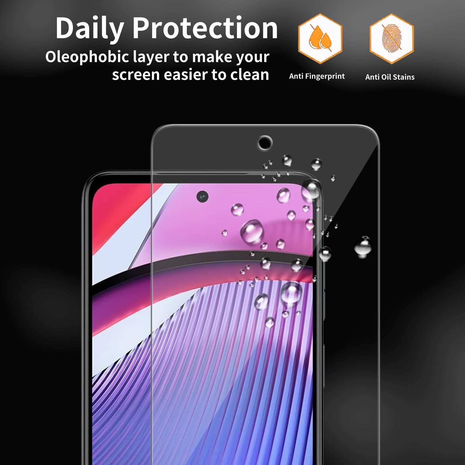 3-pak do Motorola Moto G Power 5G (2023) / XT2311 osłona ekranu ze szkła hartowanego, odporna na zarysowania, bez pęcherzyków powietrza, przezroczysta HD, twardość 9H, bez pęcherzyków