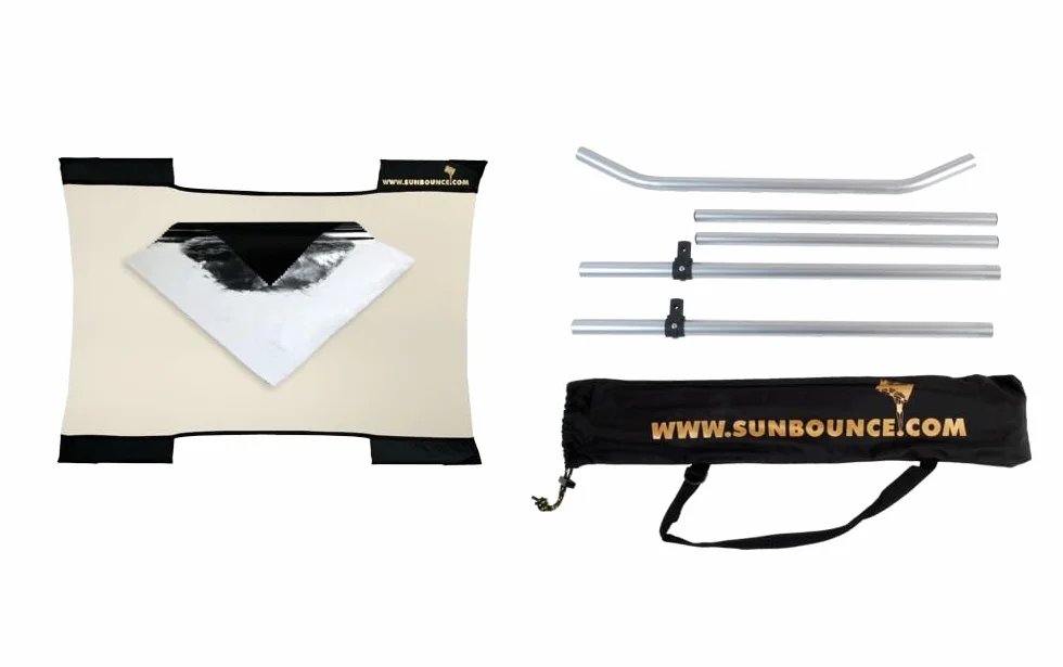 SUNBOUNCE mikro mini ramka ekran srebrny/biały