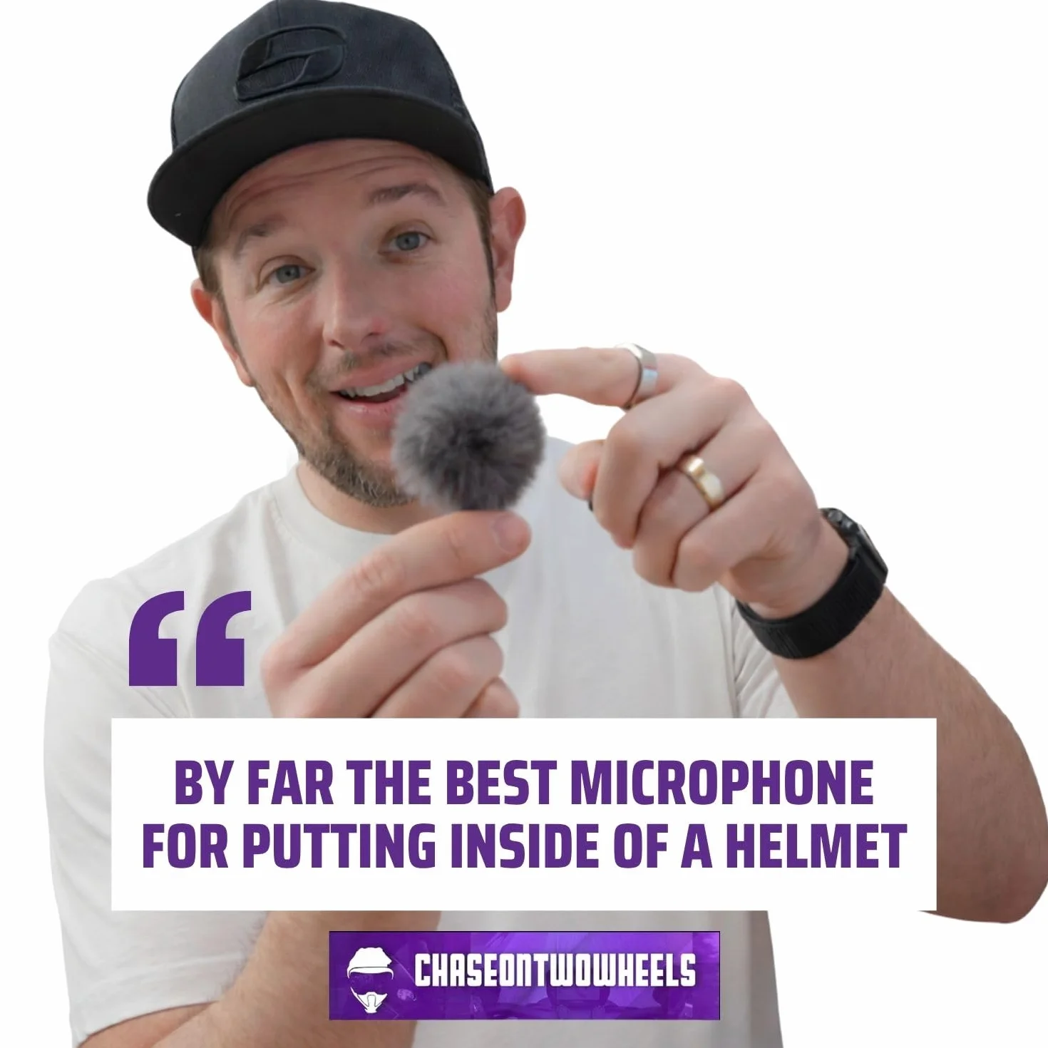 Purple Panda Zestaw mikrofonu do klapy Lavalier – Clip-on wielokierunkowy mikrofon pojemnościowy Lav kompatybilny z iPhone, iPad, GoPro, DSLR, Zoom/Tascam Recorder, Samsung, Android, PS4