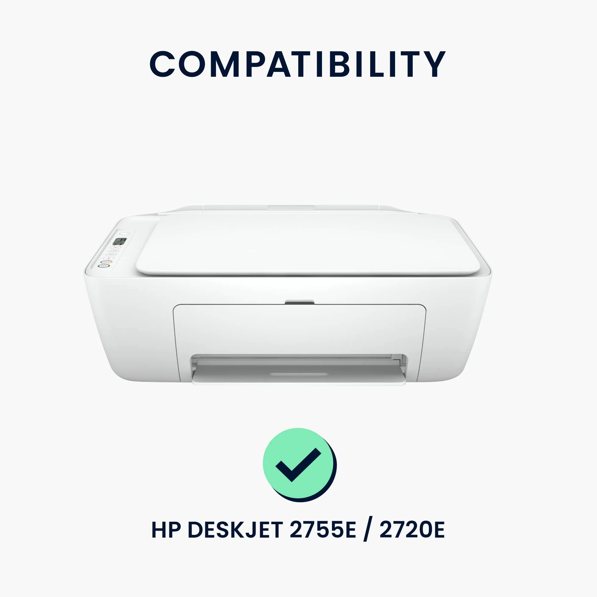 Kwmobile Pokrowiec ochronny do HP DeskJet 2755e 2720e 2710e 2820e 2721e, ciemnozielony