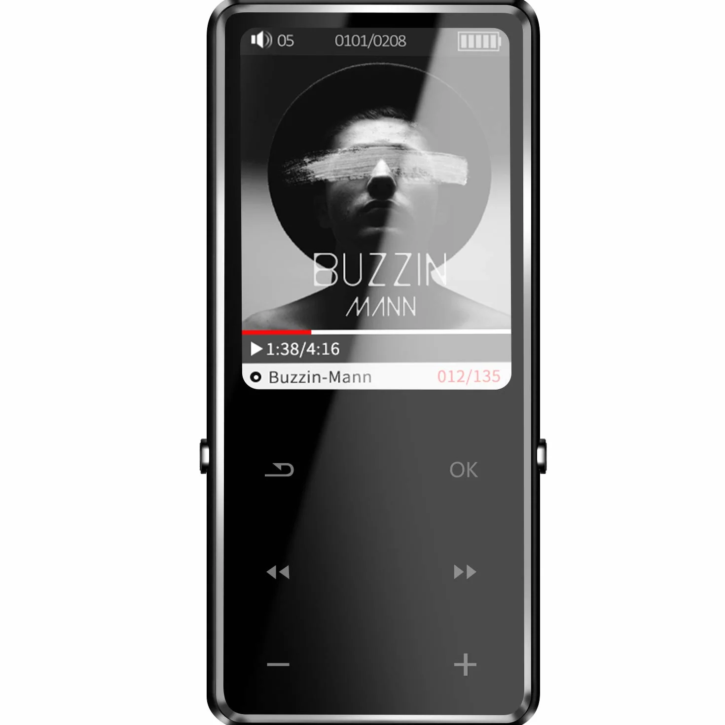 Odtwarzacz MP3 32 GB Bluetooth 2.5D ekran dotykowy przycisk cyfrowy przenośny odtwarzacz MP3 z radiem FM głośnik wideo Hi-Fi muzyka super dźwięk dyktafon A-B Repeti obsługa karty do 128 GB