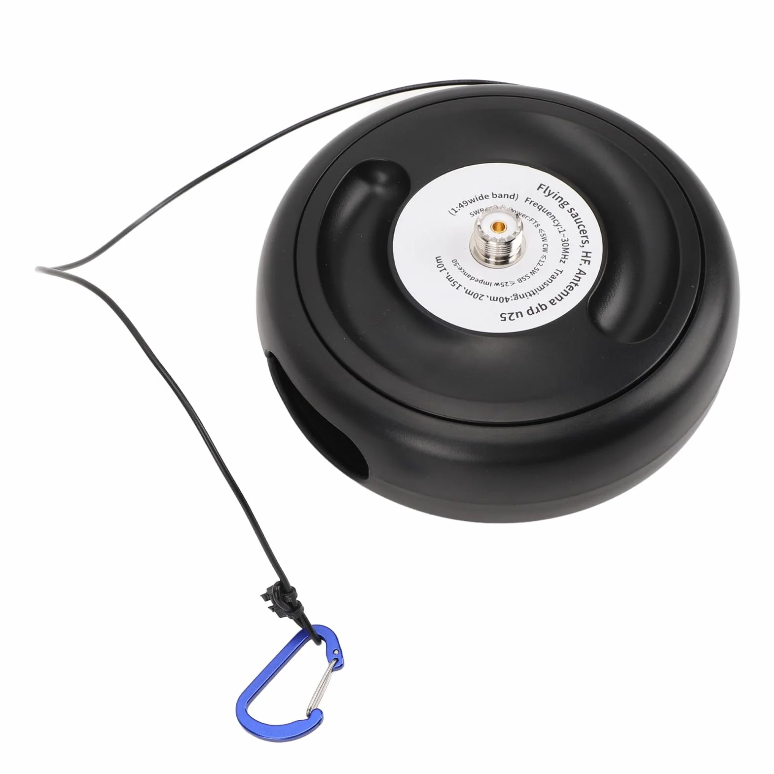 Cryfokt Przenośne Krótkie Anteny, 1 do 30MHz 1:49 Balun Antena Krótkofalowa HF Końcowa dla Odbioru Radiowego QRP na Zewnątrz