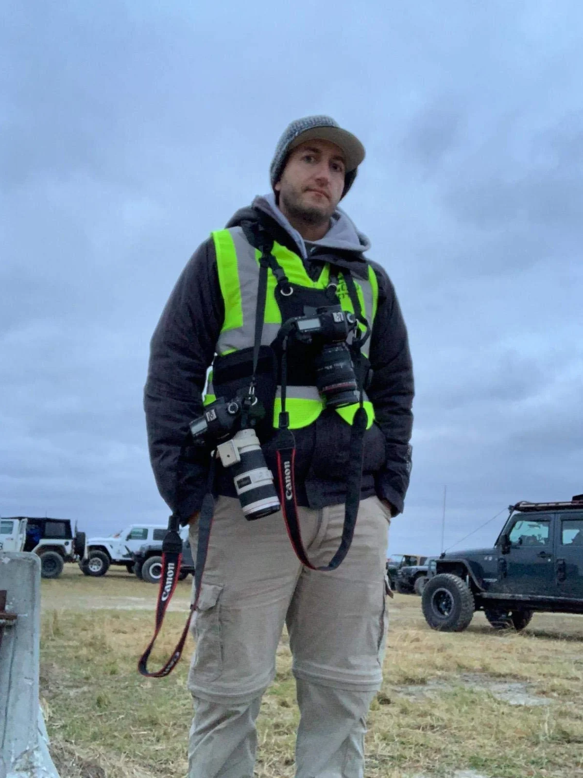 Nicama Pasek na aparat wielofunkcyjny podwójny aparat fotograficzny pasek do noszenia kamizelka Dual Traend Fotograf Top Chest Uprząż na klatkę piersiową kamizelka na zdjęcia do Canon Nikon Sony Olympus DSLR