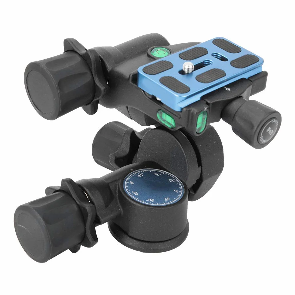 Gimbal z głowicą kulową statywu, panoramiczna głowica kulowa 360°, precyzyjna płynna kula gimbal, sprzęt fotograficzny, dla profesjonalnych fotografów, nośność 6 kg do aparatu DSLR (GD3WH)