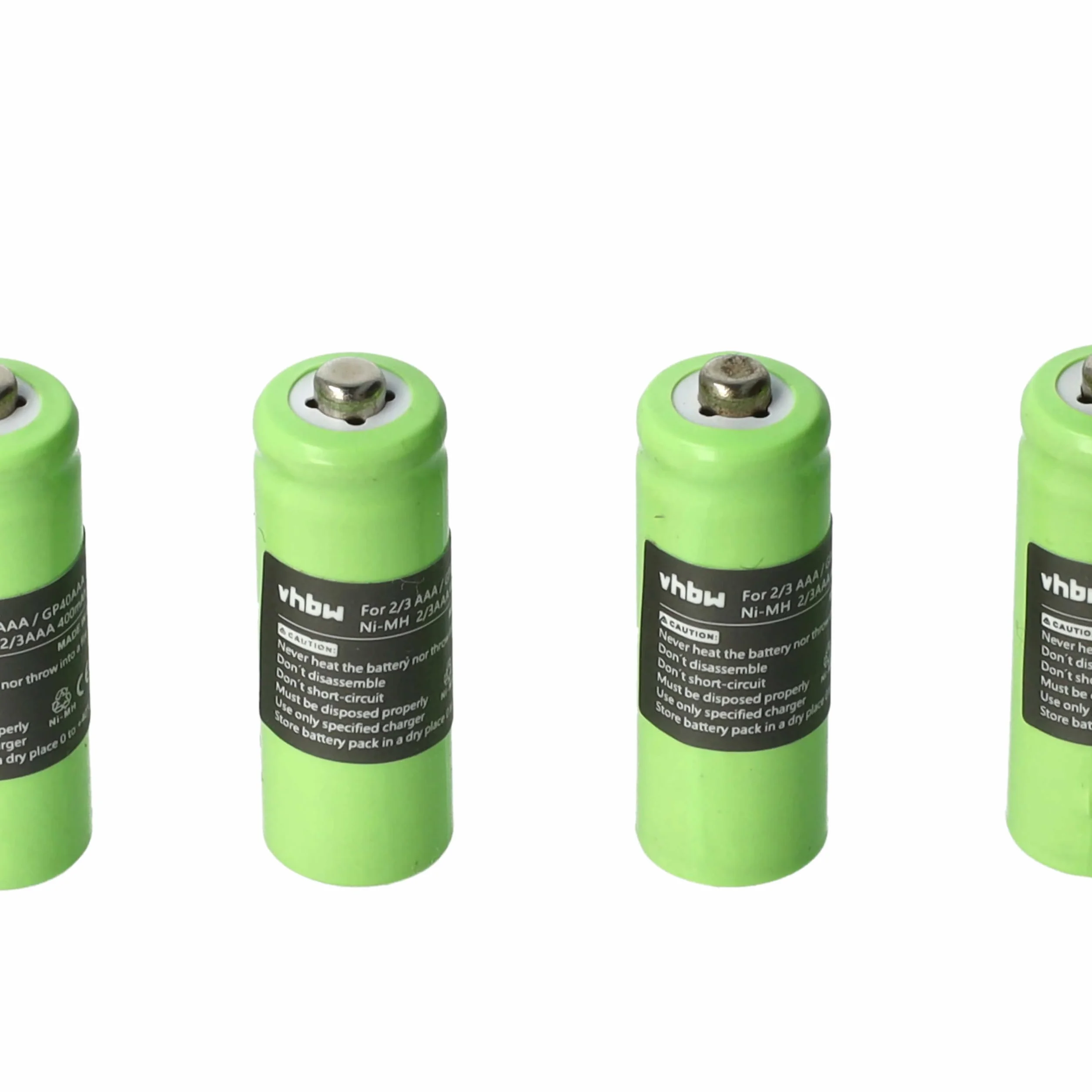 vhbw 4 x bateria kompatybilna z telefonem stacjonarnym Hagenuk Classico iDect X1, X1i, X11 (400 mAh, 1,2 V, NiMH) - zamiennik GP40AAA