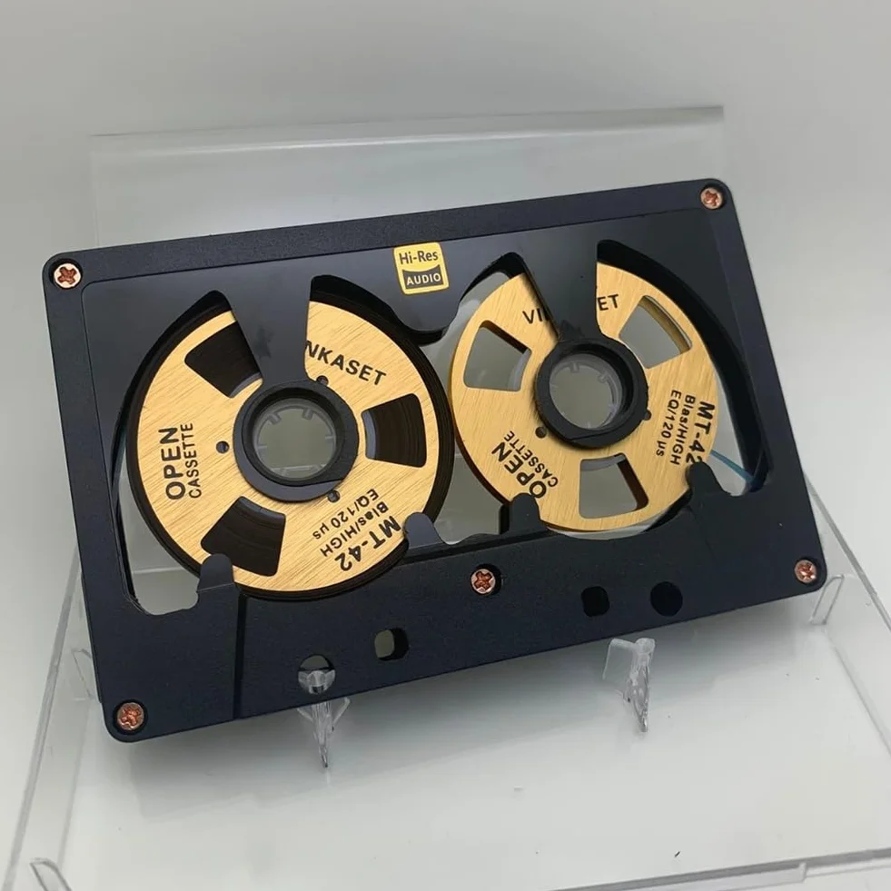 Kaseta audio z rolką 50 minut pusta taśma dwustronna metalowe kółka