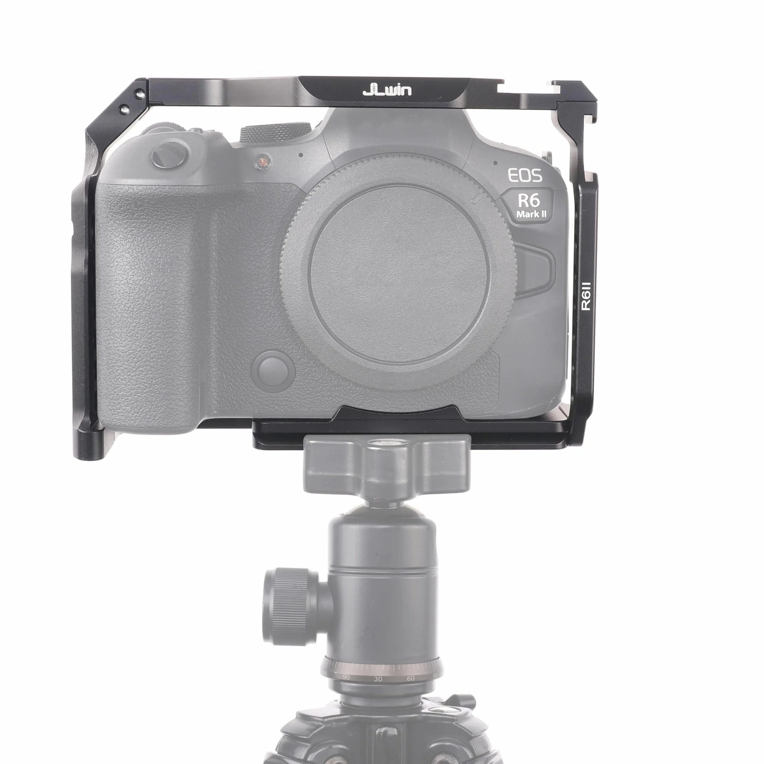 FOTGA Klatka na aparat Canon EOS R6 Mark II, górny uchwyt, ze stopu aluminium, video vlogging, kamera rig, z płytką do szybkiego montażu do Arca Swiss Standard
