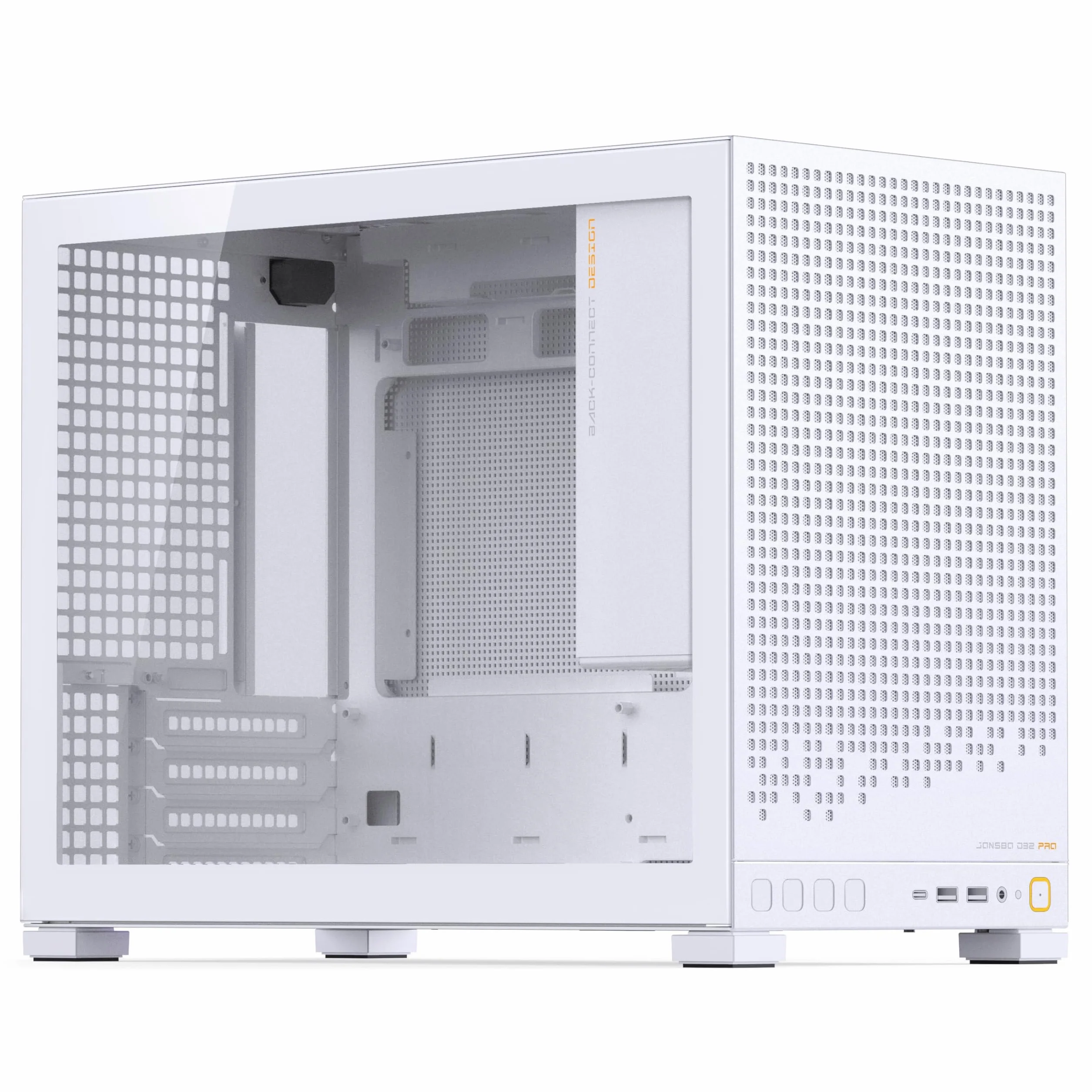 Jonsbo D32 PRO obudowa PC biała – kompaktowa obudowa mATX z obsługą Back-Connect, szkło hartowane, filtr kurzu i chłodzenie High-End