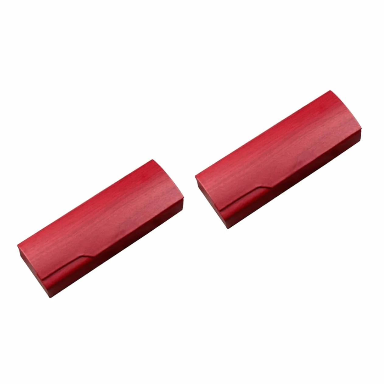 Etui na okulary, 2 sztuki etui na okulary etui na okulary drewniane etui na okulary podróżne skórzane etui na okulary przeciwsłoneczne kwadratowe/372