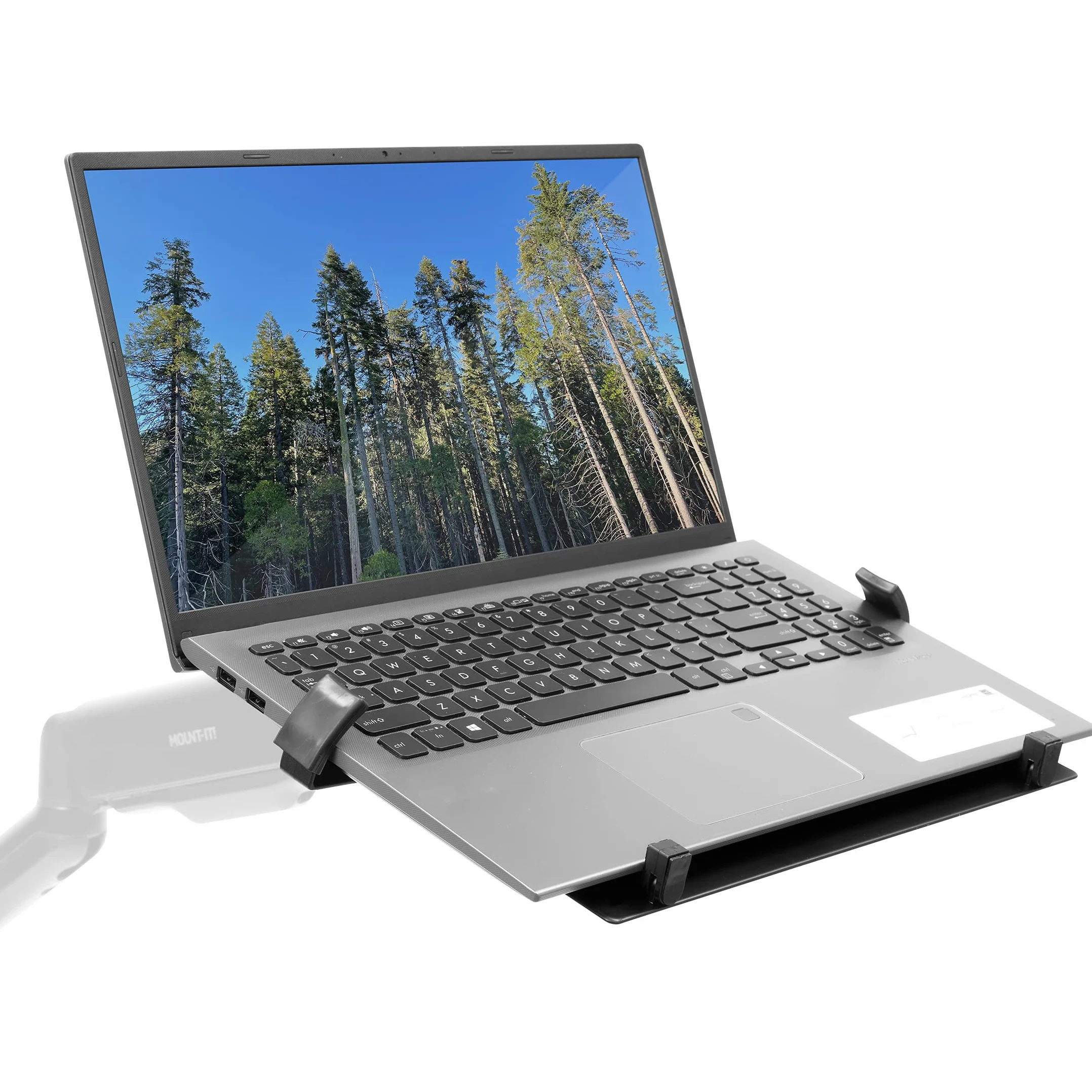 Attachment | Vented Notebook Tray | Laptop Tray Clamp for Monitor Stand 75mm & 100mm VESA