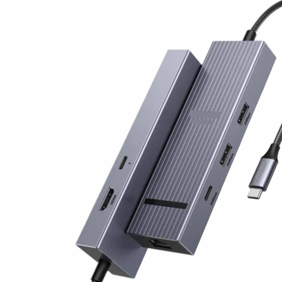 Hub USB C 10 Gb/s 4K60Hz HDMI USB3.2 PD100W kompatybilny z laptopem Pro Air Phone Android (4K60Hz 10G RJ45)