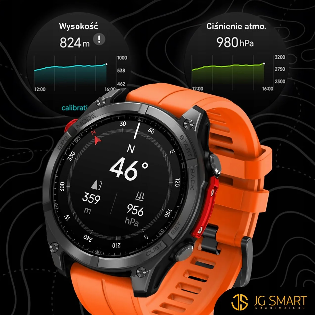 SMARTWATCH MĘSKI GPS PŁYWANIE WODOODPORNY 5 ATM SEN puls ROZMOWY + 3PASKI