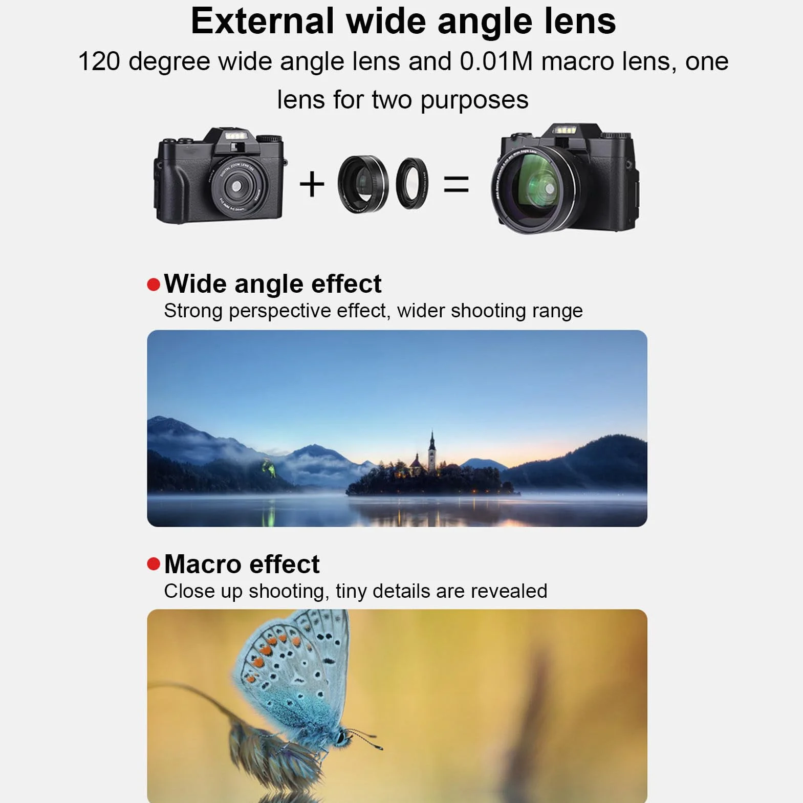 Aparat Cyfrowy, Aparaty Fotograficzne 4K 48 MP, z 3,0-calowym Ekranem IPS z możliwością Obracania o 180°, obsługą 16-krotnego Zoomu Cyfrowego, lampą błyskową i Trybem Urody
