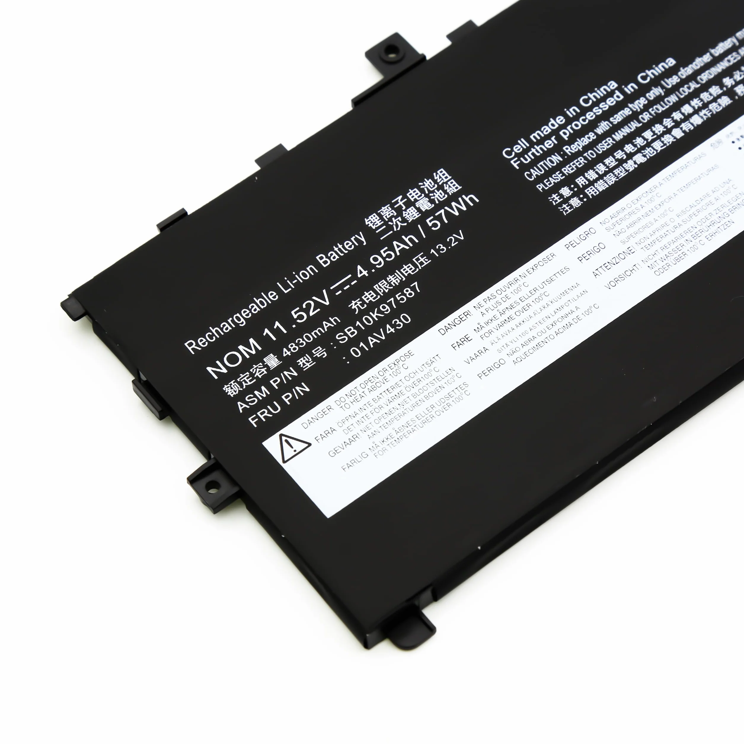 BLESYS 57Wh 01AV430 01AV494 Bateria do Lenovo Thinkpad X1 Carbon G6, 5th 6th Gen 2017 2018 seria 01AV429 SB10K97586