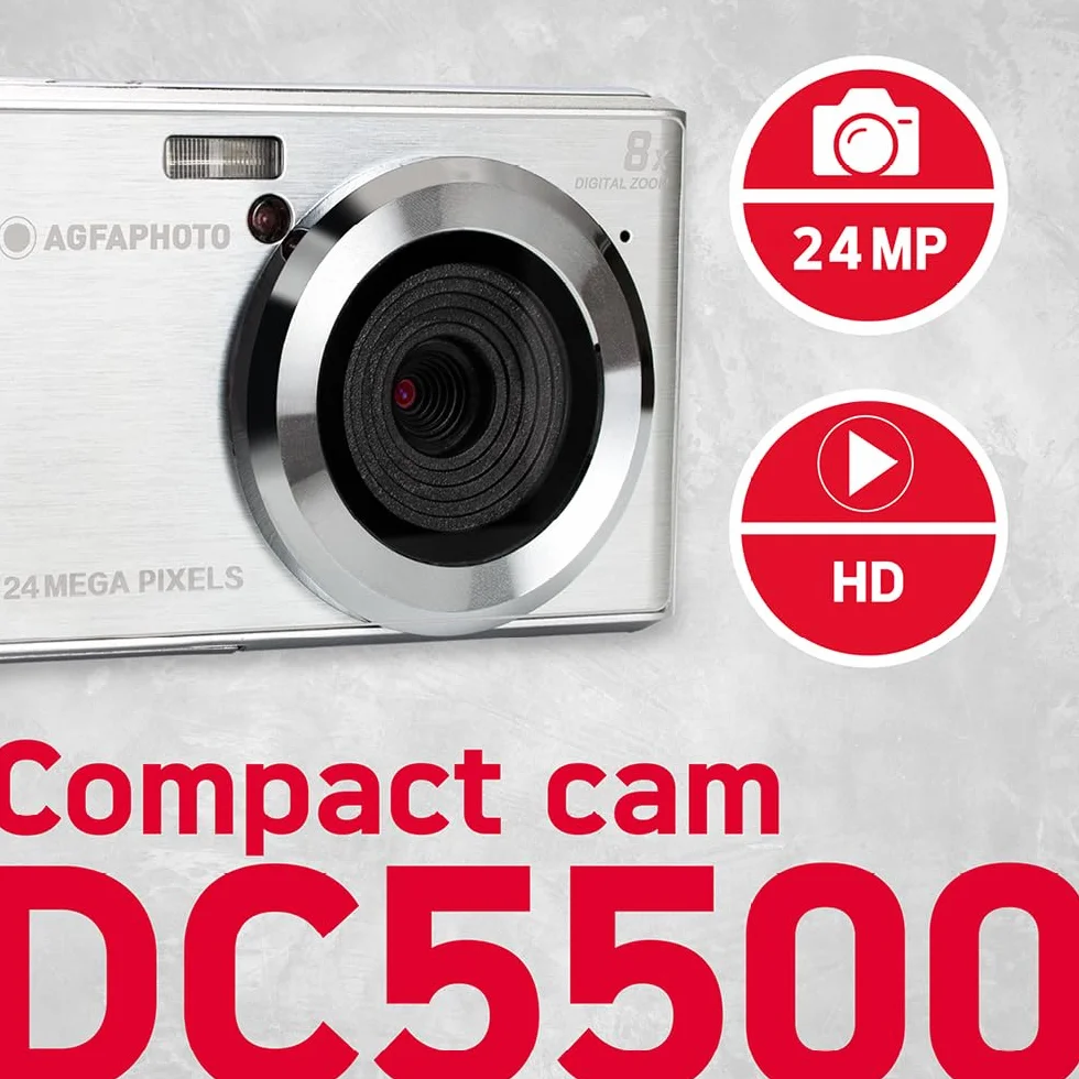 AgfaPhoto DC5500 aparat cyfrowy, srebrny