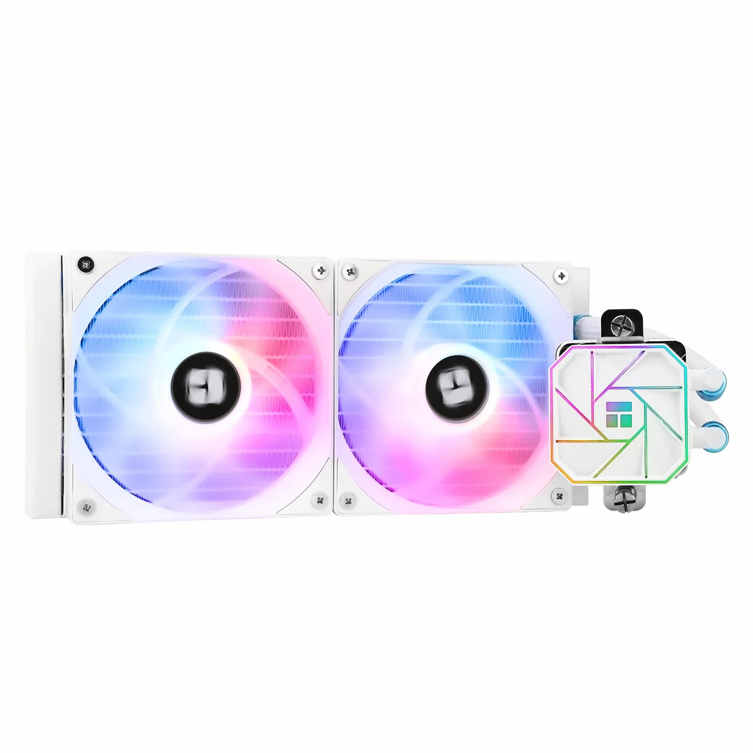 Thermalright Aqua Elite 240 WHITE V3 płynny procesor chłodzący, 240 rzędów chłodzenia, 2 x wentylator PWM 120 mm, łożysko S-FDB, do AMD/AM4/AM5, INTEL LGA1150/1151/1155/1156/1200/2011/1700 0, Desktop