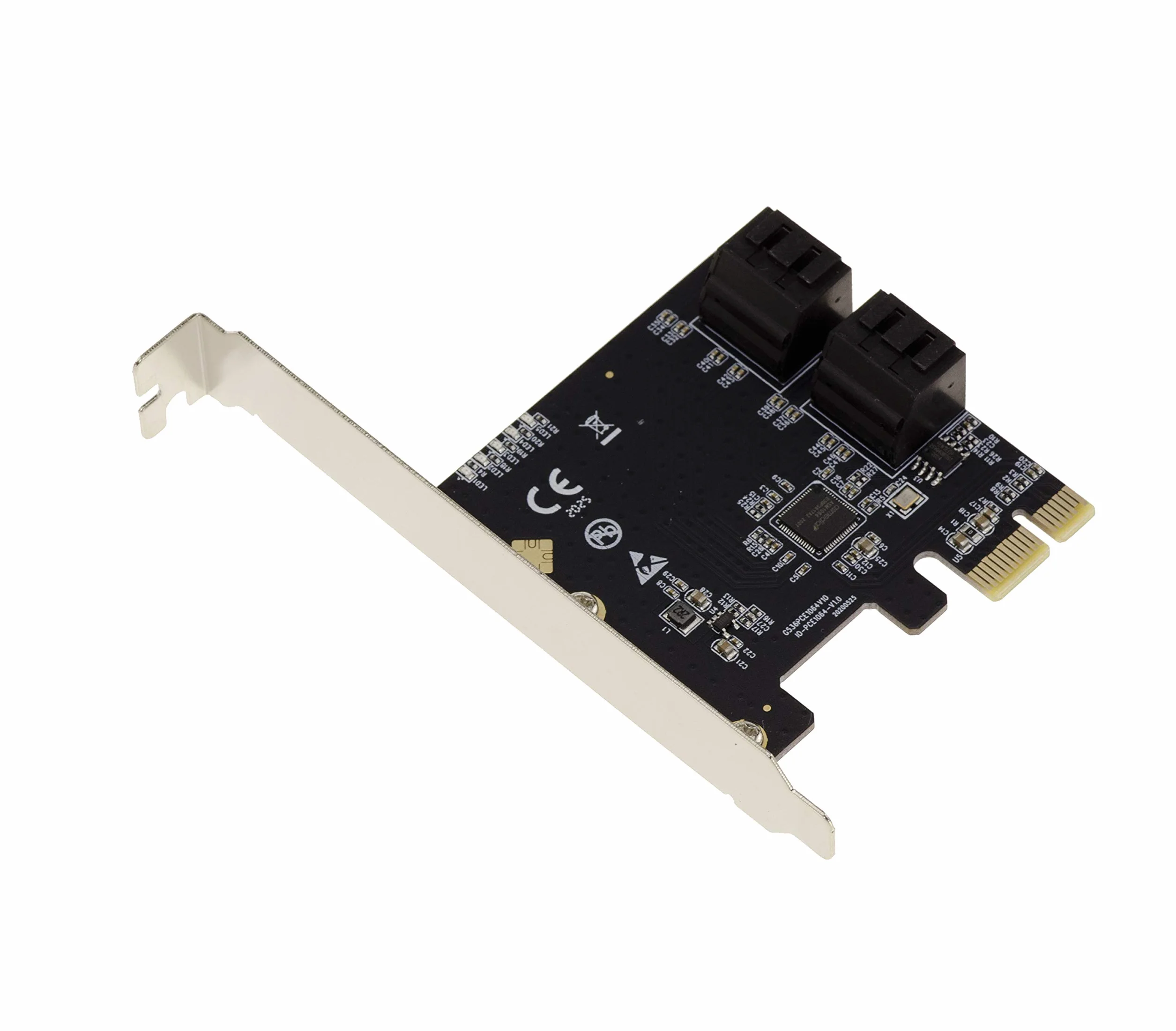 KALEA-INFORMATIQUE 4-portowa karta kontrolera dysków SATA PCI Express PCIe x1 z obsługą AHCI i UEFI. Chipset ASM1064