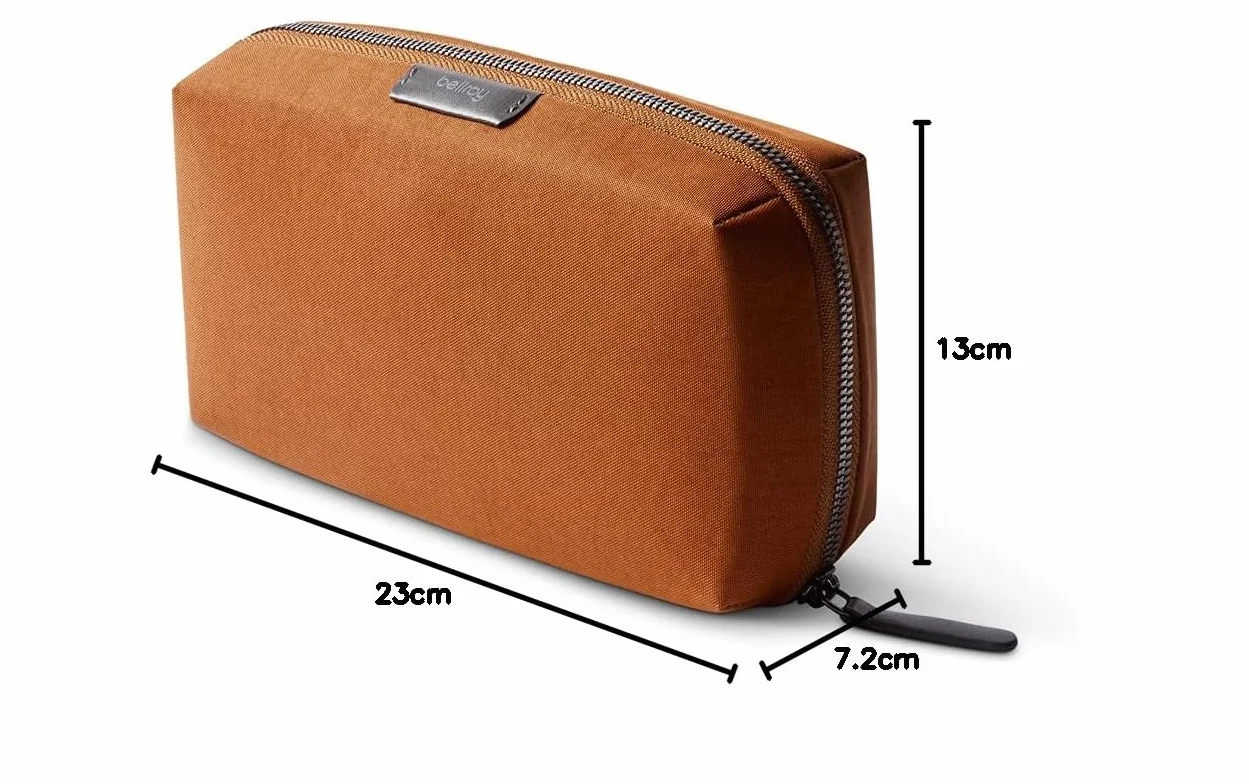 Tech Kit Bellroy, etui z zamkiem błyskawicznym do akcesoriów hi-tech (ładowarka, ładowarka do laptopa, kable, słuchawki) - brąz