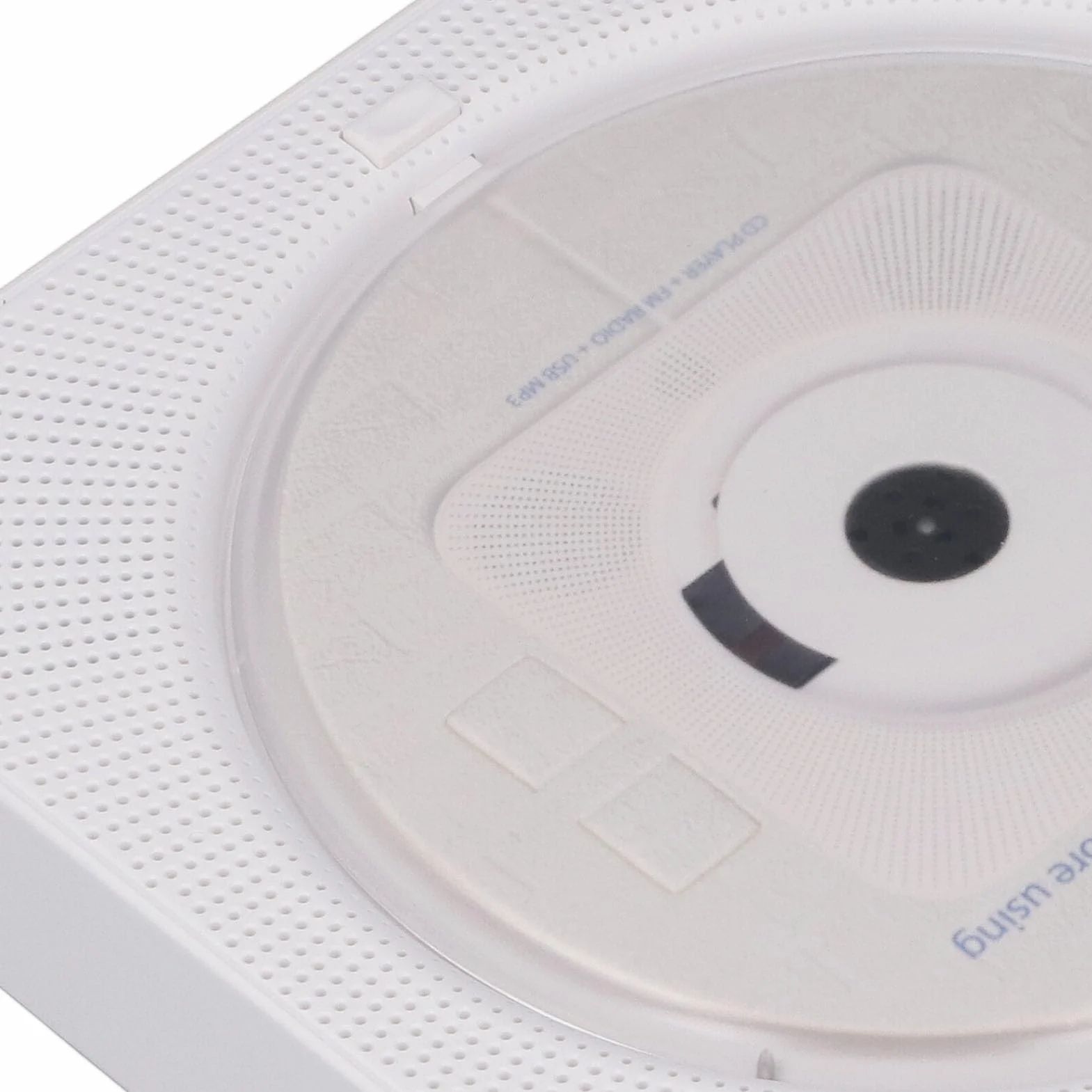 Przenośny Odtwarzacz CD, 2 Tryby Stacjonarny Odtwarzacz CD Głośnik Basowy AB Powtórz Obsługa Wielu Formatów, Odtwarzacze dla Domu, Mini z Pilotem, dla Domu i urządzeń BT (WHITE)