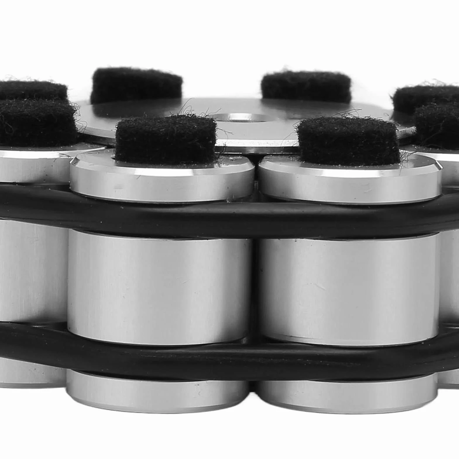 Stabilizator Płyty, Gramofon Zacisk Obciążnika Płyt Winylowych LP Stal Nierdzewna 304 Stabilizator Płyt Winylowych LP z Silikonowym Dnem, do Gramofonu LP Tłumienie Drgań