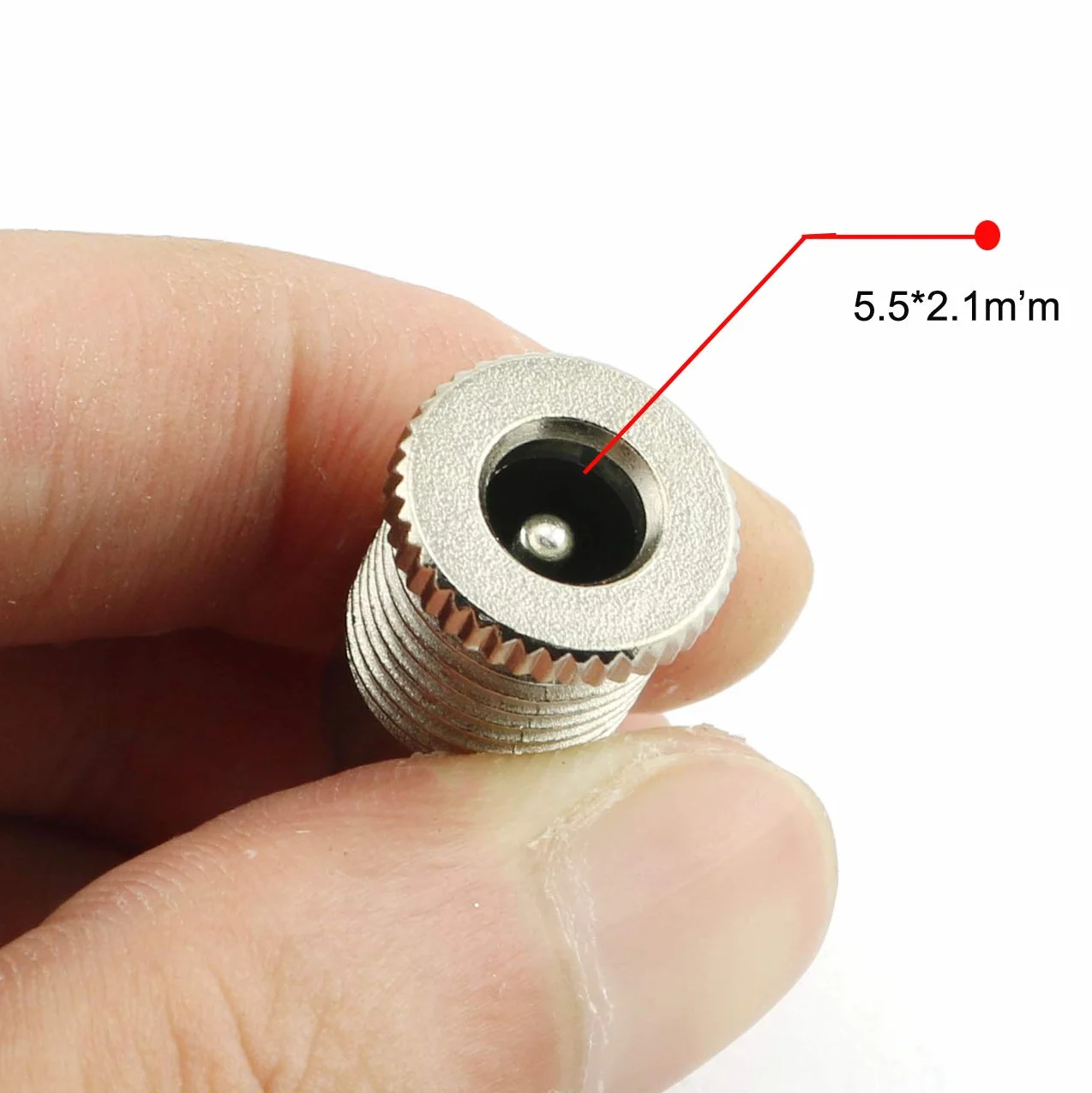 RUNCCI-YUN Gniazdo zasilania DC 5,5 x 2,1 mm 10 A ze złączem montażowym, żeńskie gniazdo do montażu na panelu z kablem i wtyczką typu barrel jack
