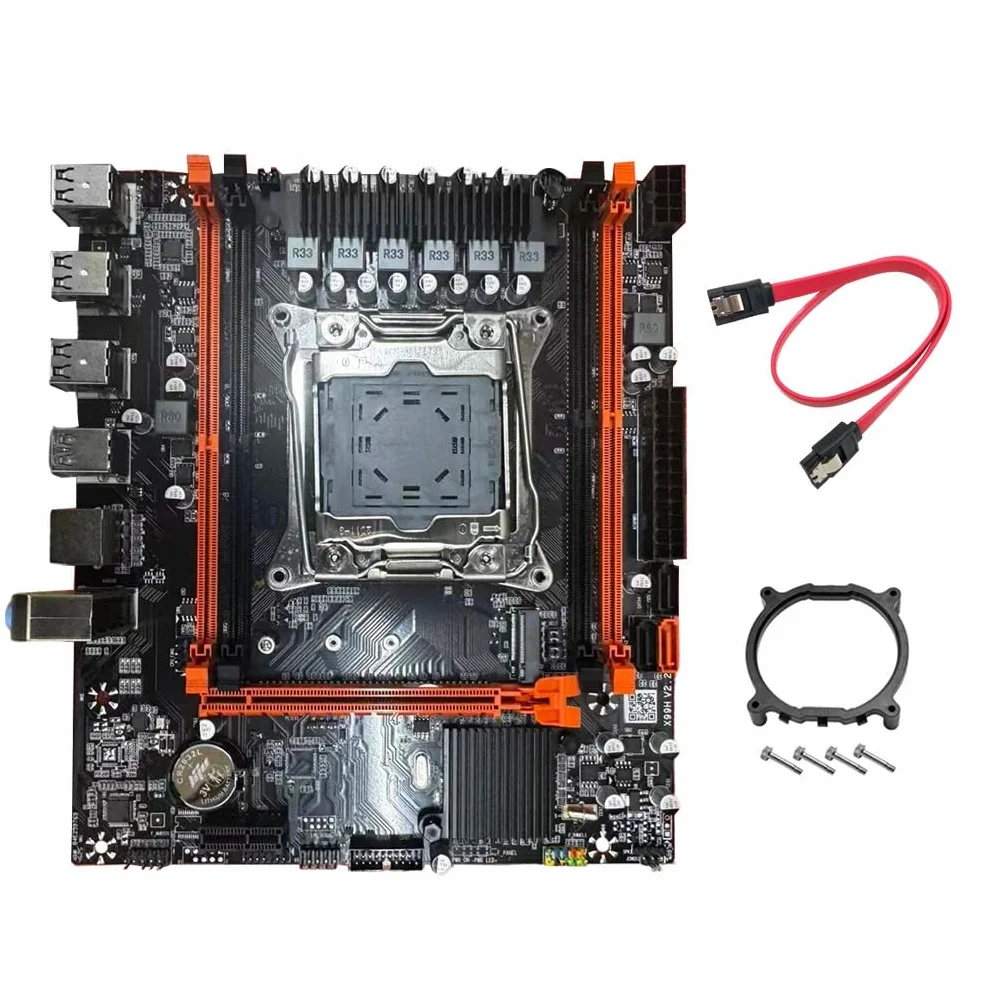 Płyta główna do komputera stacjonarnego X99 D4 + kabel B85 LGA2011-3 4X DDR4 REG ECC RAM gniazda M.2 PCIE SATA3.0 X99 płyta główna do gier