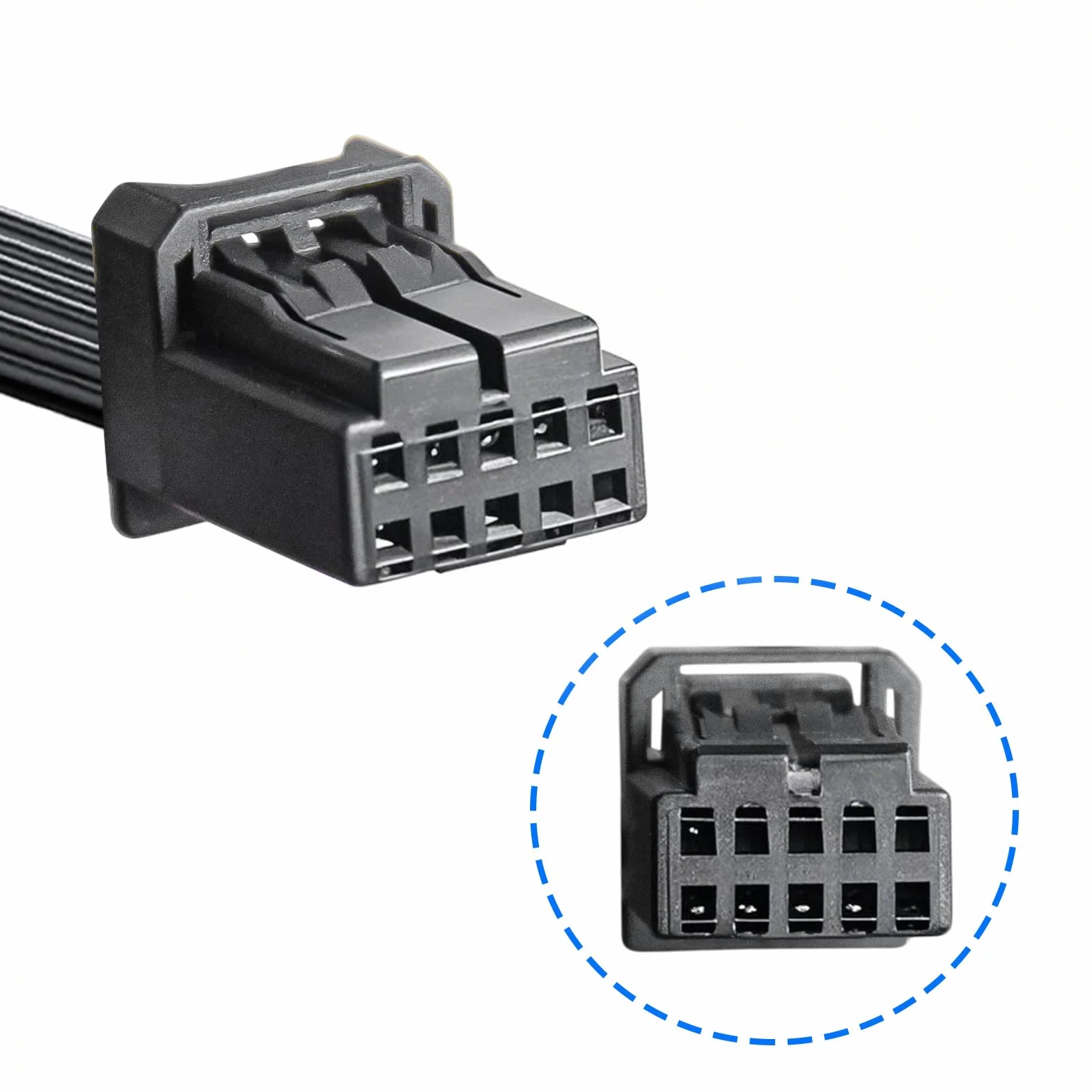 Dashcam Power Adapter 10 Pin Custom for Nissan Frontier Titan Altima Infiniti Subaru Toyota Mazda and more,Hide The Wires,GPS Radar Mirror Camera Dash Cam Adapter Cable,Connects to Rearview Mirror