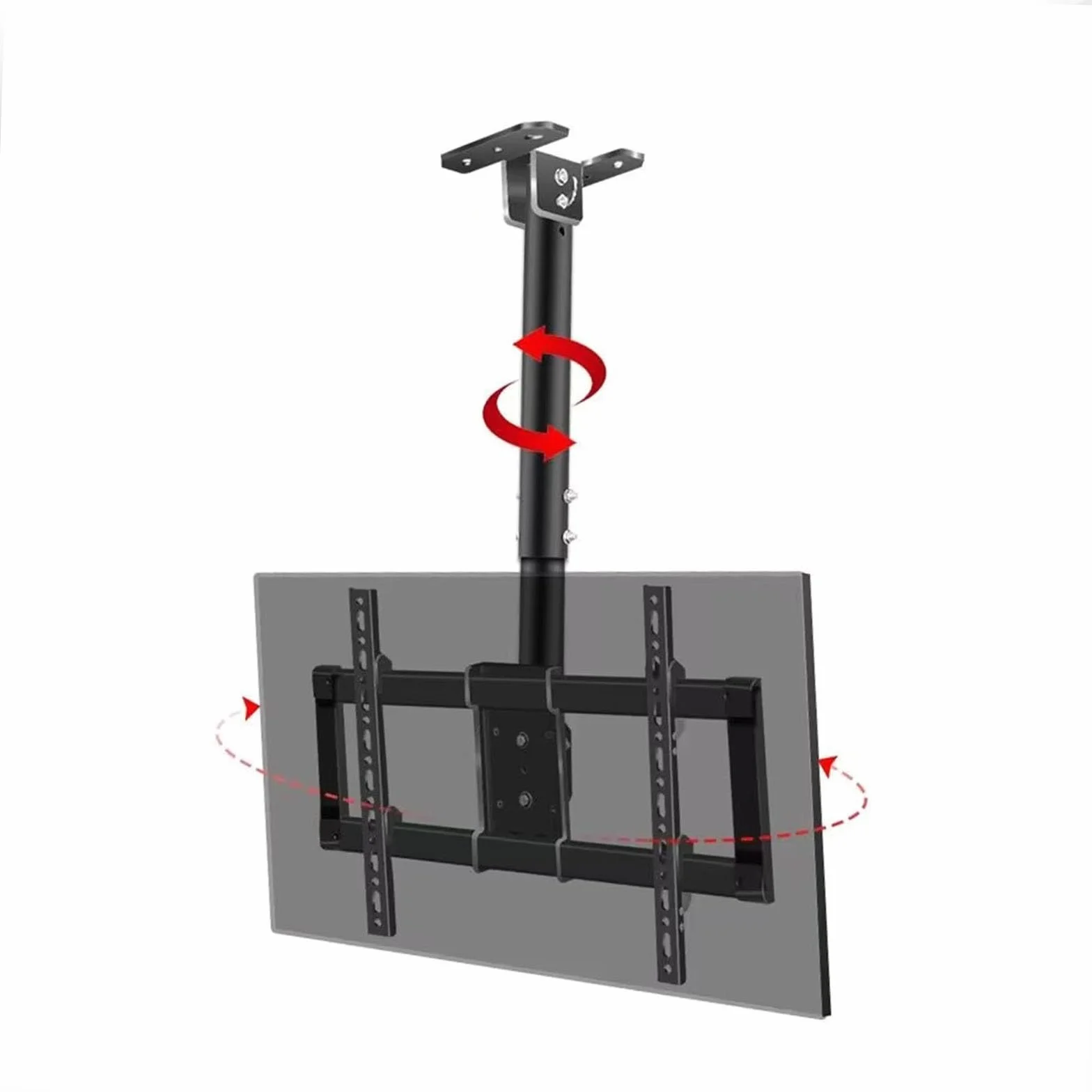Obrotowy o 360° uchwyt ścienny do telewizorów LCD/LED 94-215.9 cm, maks. VESA 600 x 400 mm, obsługuje do 80 kg, montaż na suficie lub ścianie, trwały i regulowany