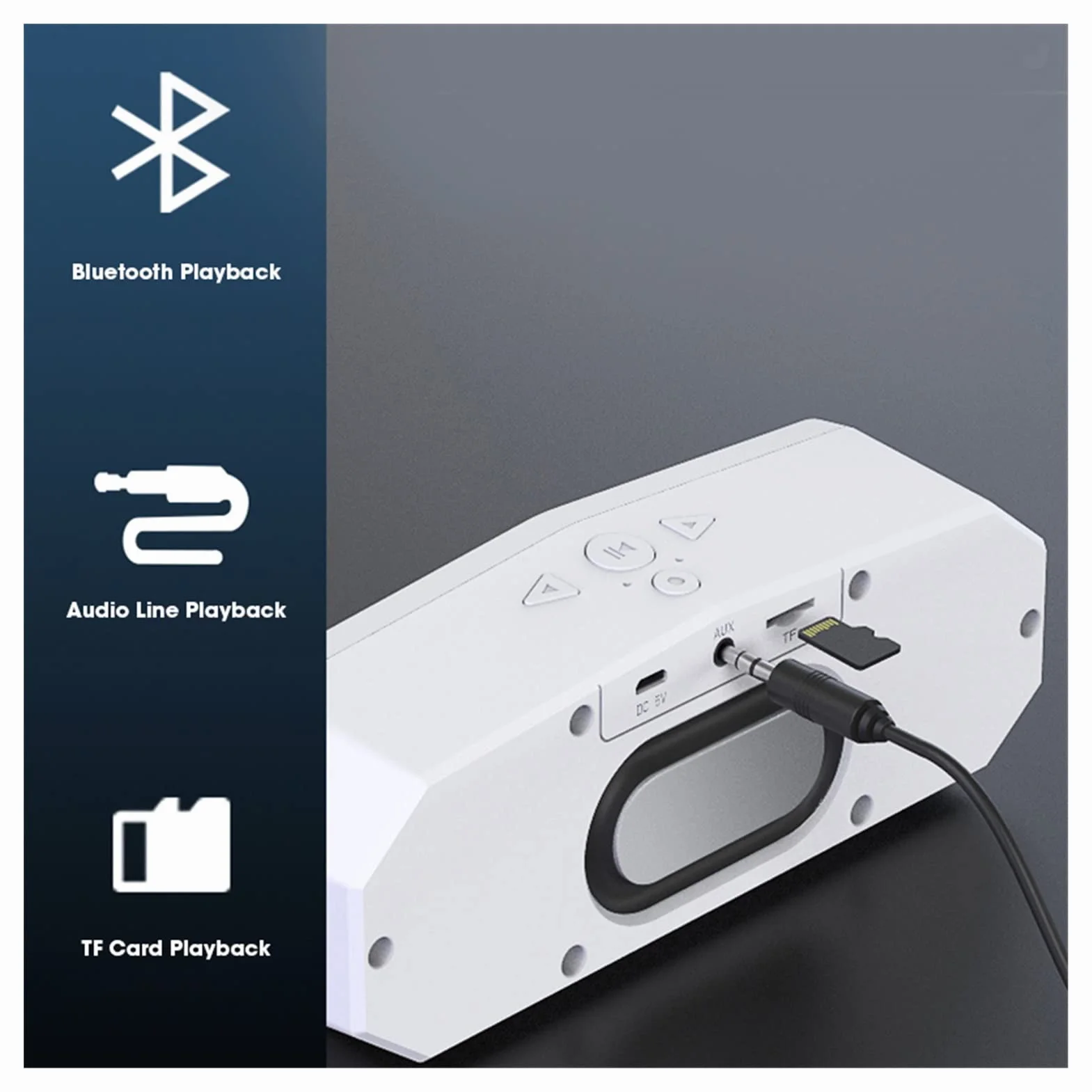 Głośnik komputerowy Bluetooth Bar Bass Bass DOPROWADZIŁO Dis-Play Subwoofer Głośnik dla PC. Obsługa kolumn przenośnych laptopa TF. Karta (Color : Black Speakers, Size : Medium)