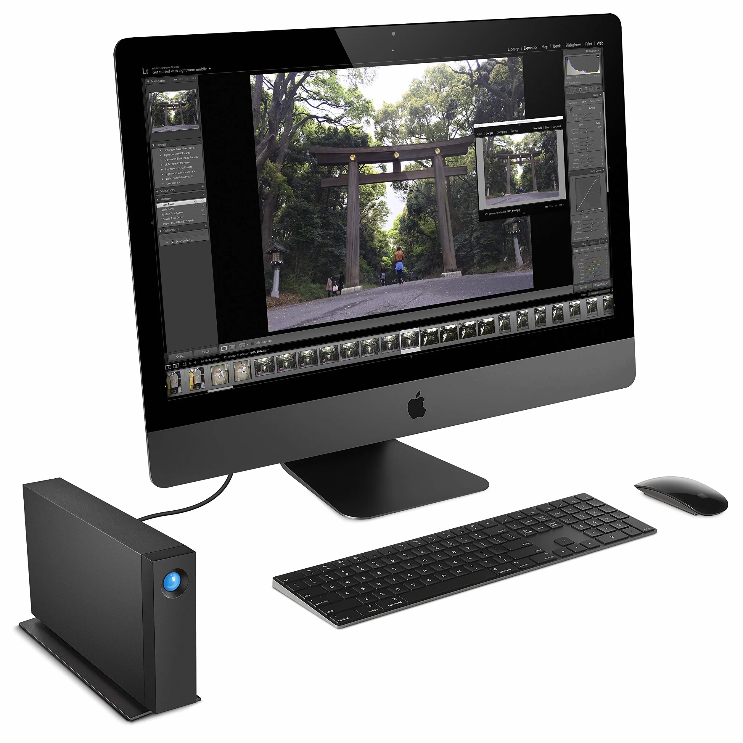 LaCie d2 Professional 10TB, Zewnętrzny dysk twardy, PC Mac & iPad, 1 miesiąc Adobe CC, Data Rescue Service (STHA10000800)