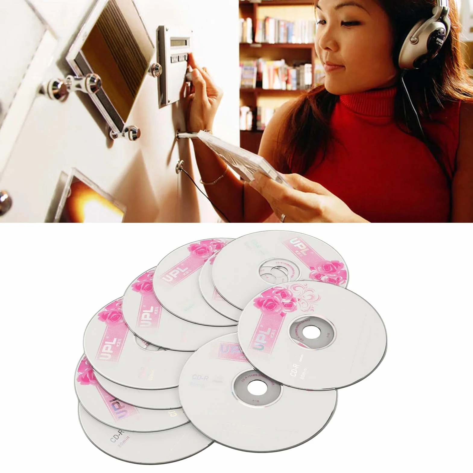 Czyste Płyty CD do Nagrywania Muzyki, Czyste Płyty CD R 52X 730MB Nagrywania o Wysokiej Wydajności, Kompatybilne z większością Napędów CD R, Idealne do Przechowywania Cyfrowych