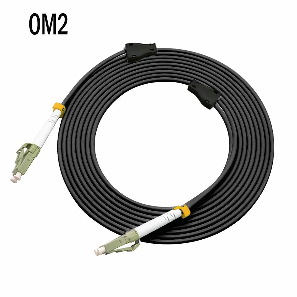 50 metrów LC do LC na zewnątrz opancerzony duplex OM2 kabel światłowodowy skoczek optyczny przewód krosowy wielofunkcyjny 50/125 50 m LC-LC