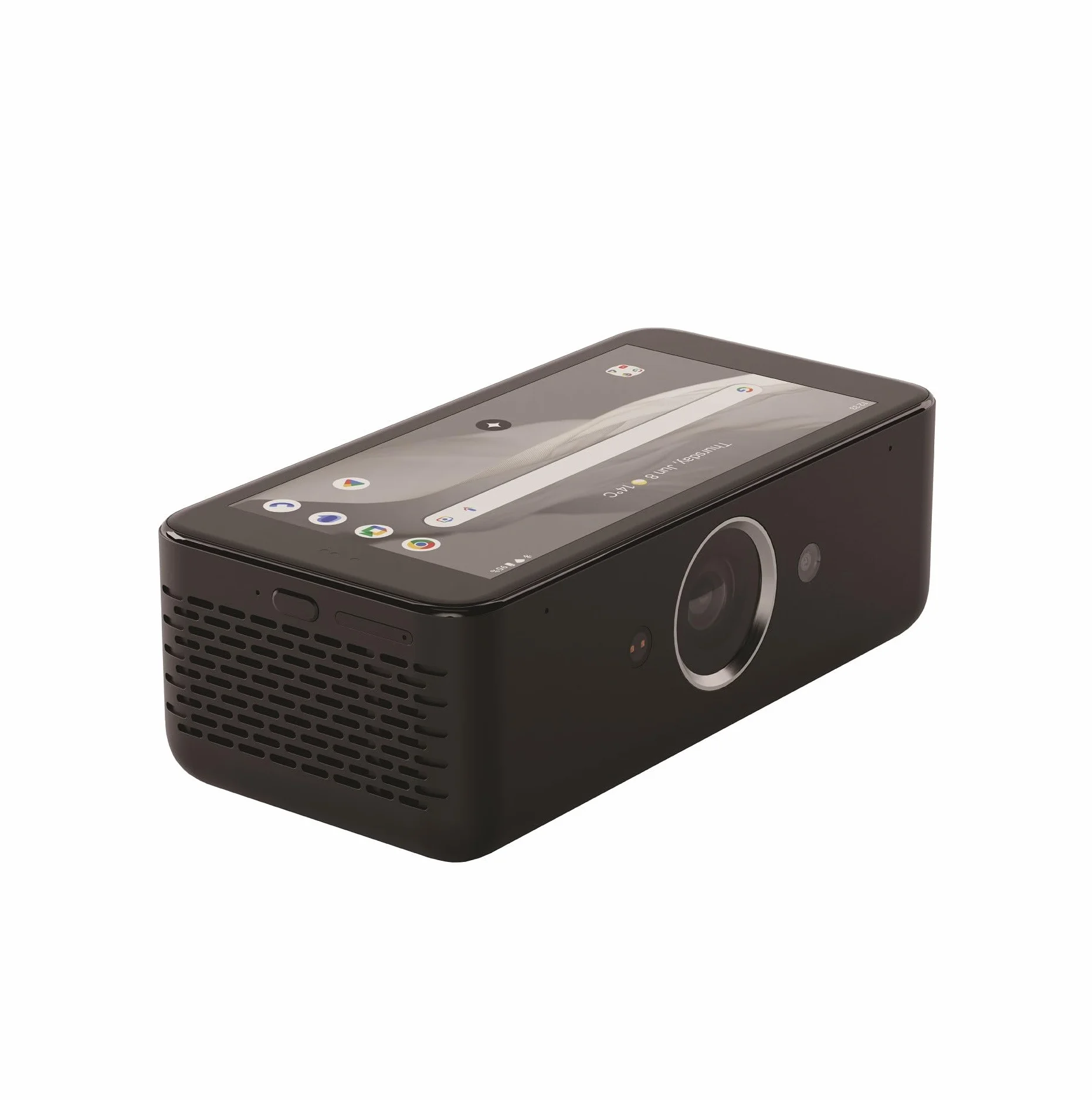 Smart Beamer 4K z pamięcią 64 GB, wbudowany akumulator, ekran dotykowy z systemem Android 12, 5,99", przenośny mini projektor outdoorowy z Netflix, autofokusem i korekcją trapezu, pobieranie aplikacji